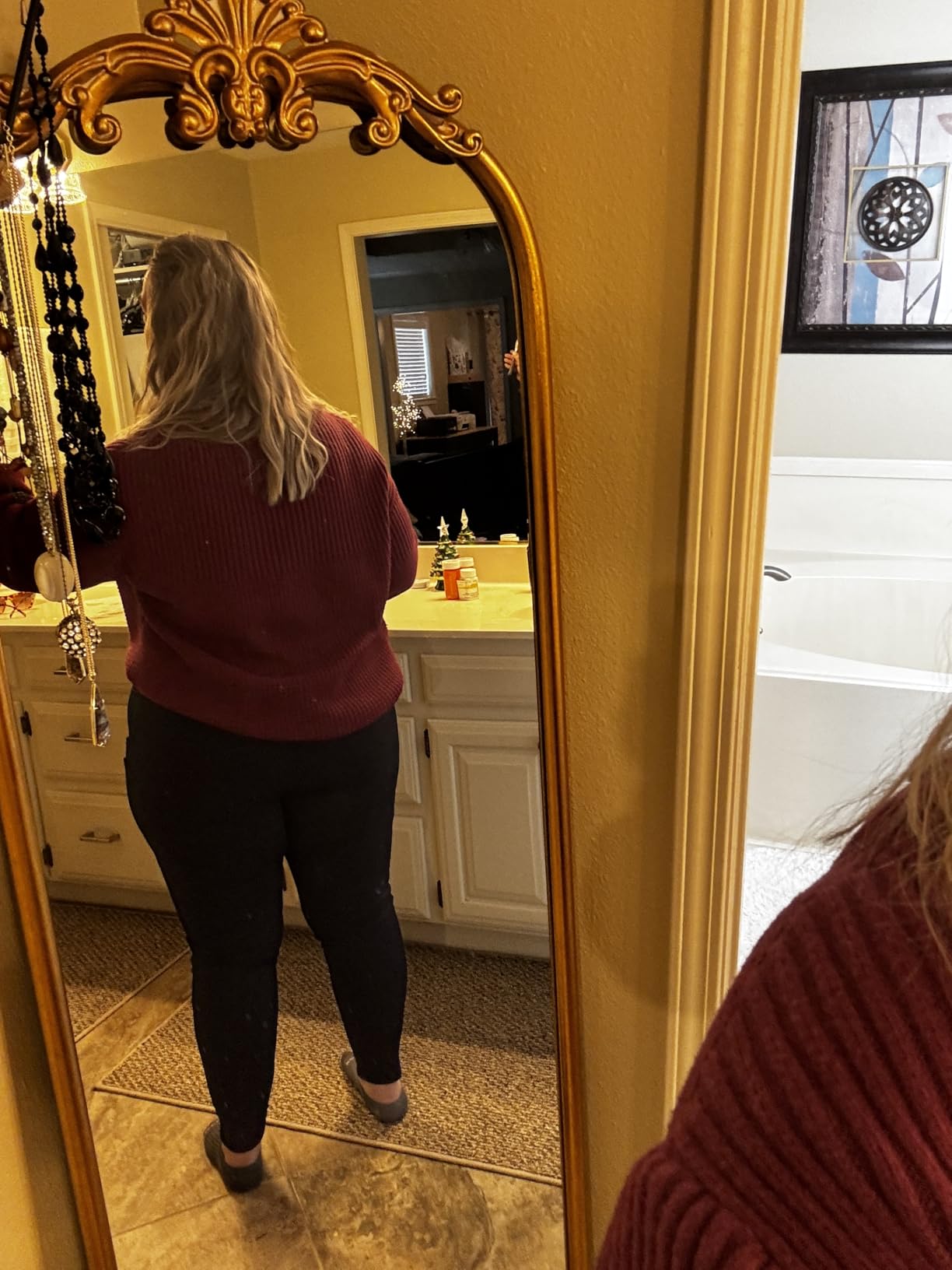 Women's Fleece Lined Leggings Water Resistant Thermal Winter Warm Tights High Waisted with Pockets Running Gear customer photo 1