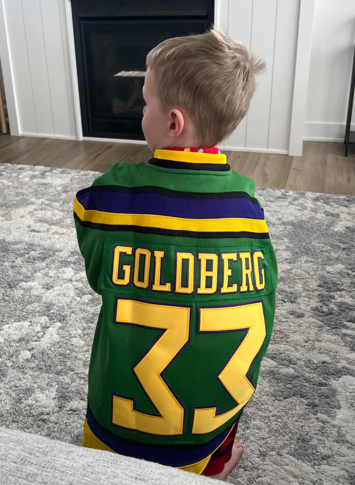 Youth Ducks Movie Shirts Ice Hockey Jersey customer photo 1