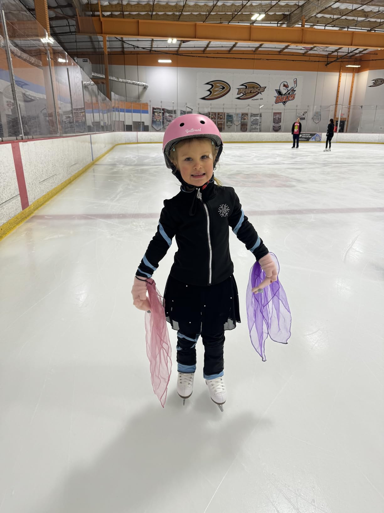 SKATING SPIRIT Padded Skating Shorts Protective Crash Pants Built-in Mash Skirt Covering Tailbone Hip Butt Pad customer photo 1