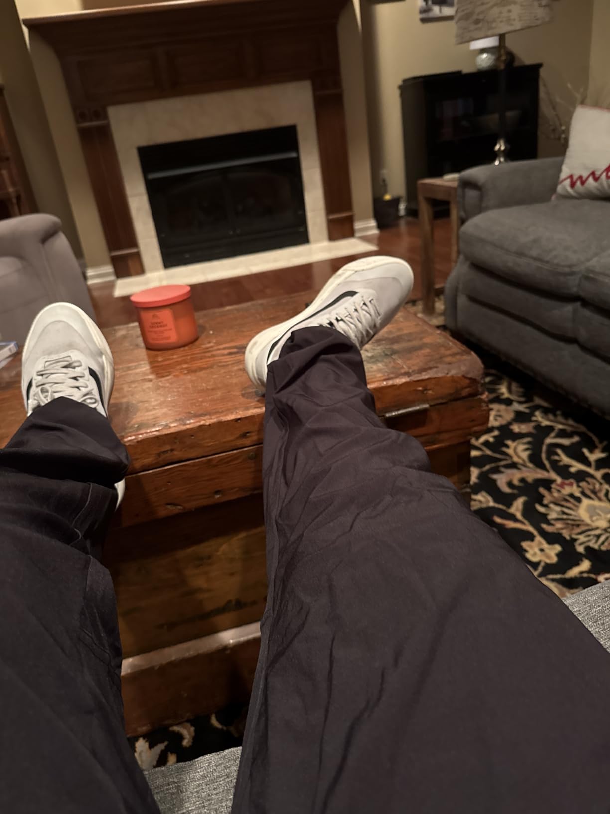 AIRIKE Men's Elastic Waist Hiking Pants Water Resistant Quick-Dry Lightweight Outdoor Sweatpants customer photo 1