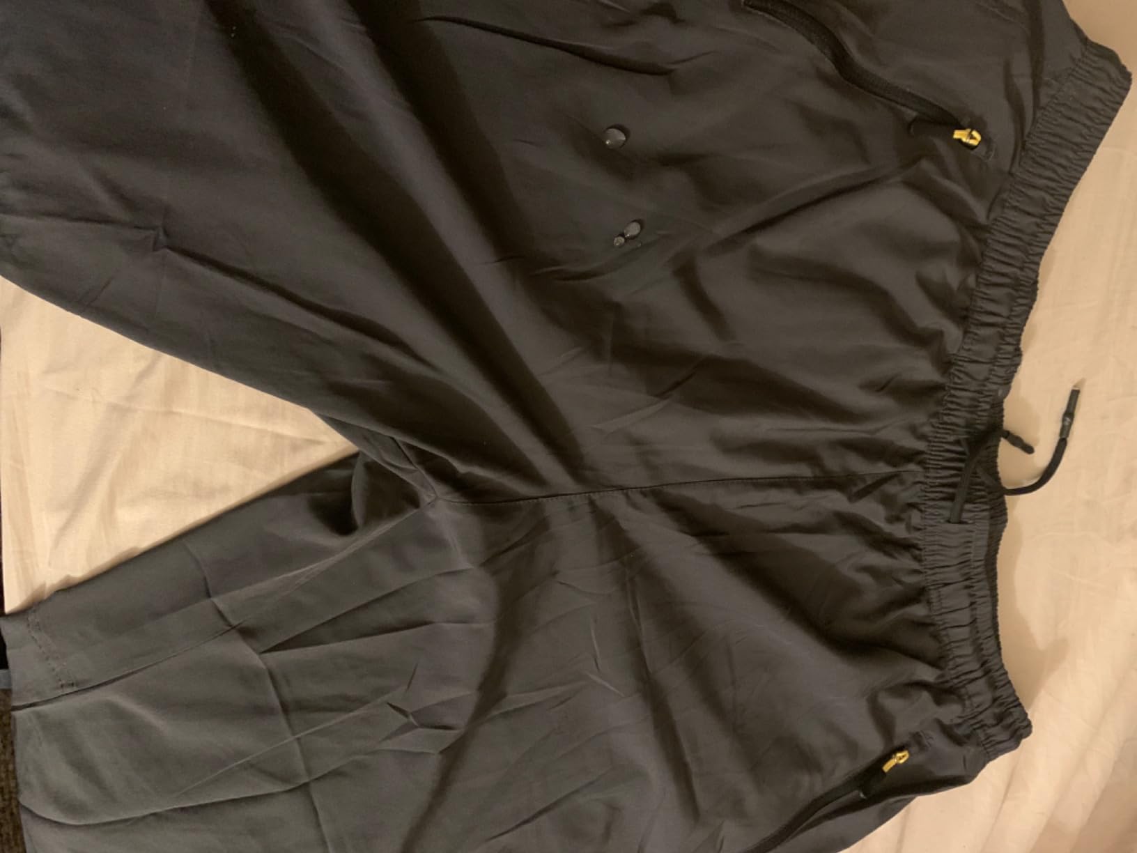 AIRIKE Men's Elastic Waist Hiking Pants Water Resistant Quick-Dry Lightweight Outdoor Sweatpants customer photo 2