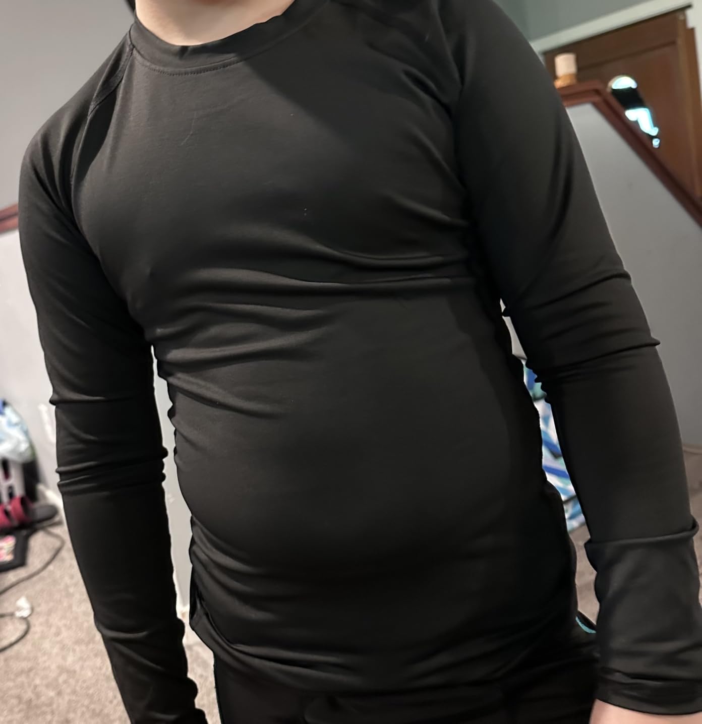 4 or 3 Pack Youth Boys' Compression Leggings Tights Athletic Pants Sports Base Layer for Kids Cold Gear customer photo 2