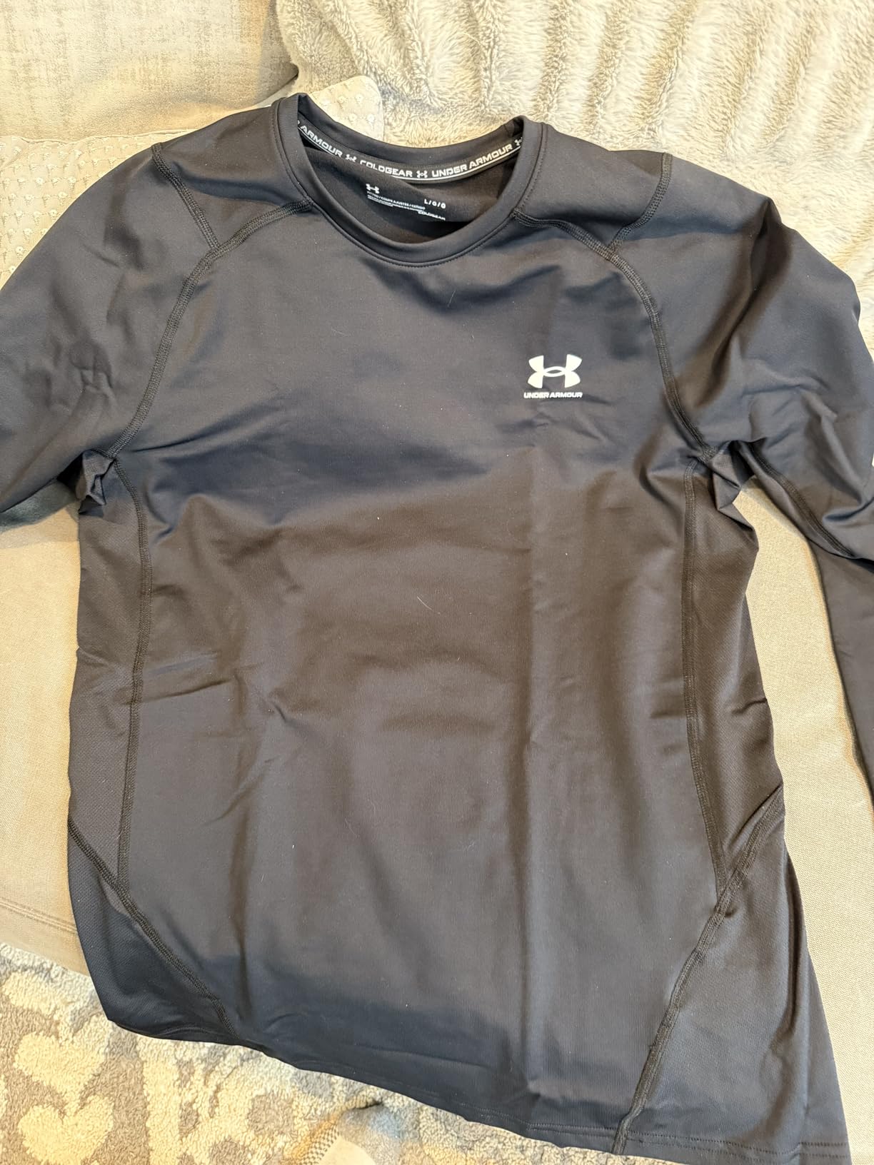 Men's ColdGear Armour Fitted Crew customer photo 2