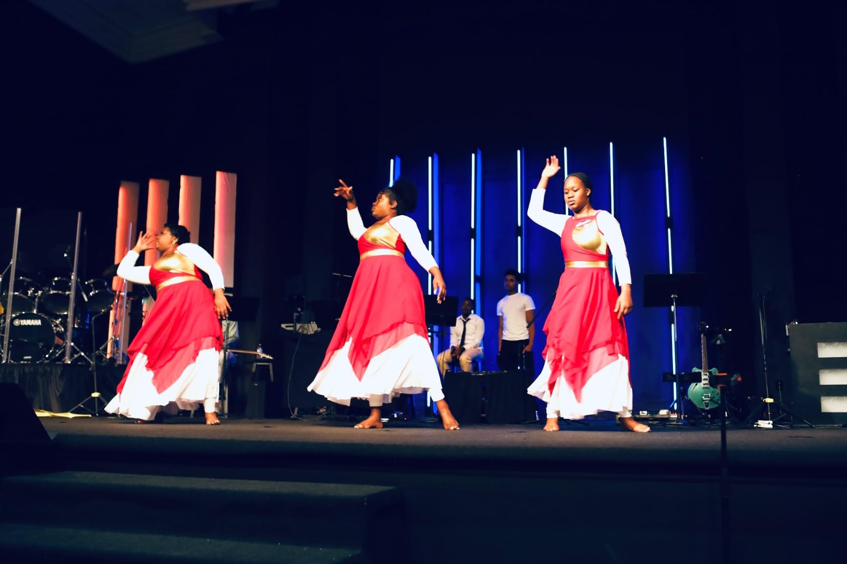 Lyrical Dance Costumes for Women Contemporary Dancewear Sleeveless Cut Out Front Mesh Tulle Maxi Dress XS-XL customer photo 2