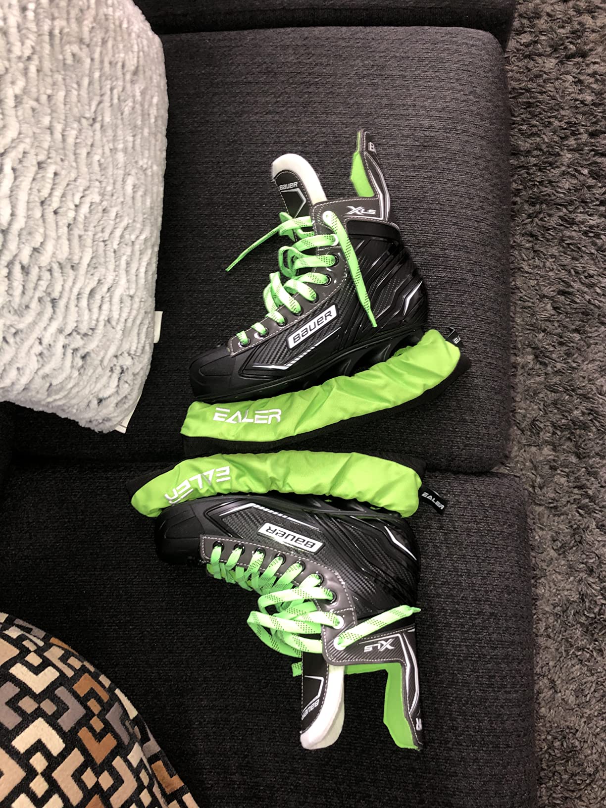 EALER BDT100 Ice Skate Blade Covers,Guards for Hockey Skates,Figure Skates and Ice Skates,Skating Soakers Cover Blades customer photo 1