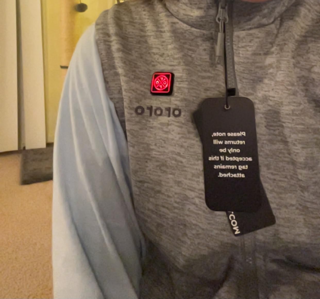 ORORO [Upgraded] Women's Heated Fleece Vest with Heated Collar and Battery, Lightweight Heating Vest Fleece customer photo 1