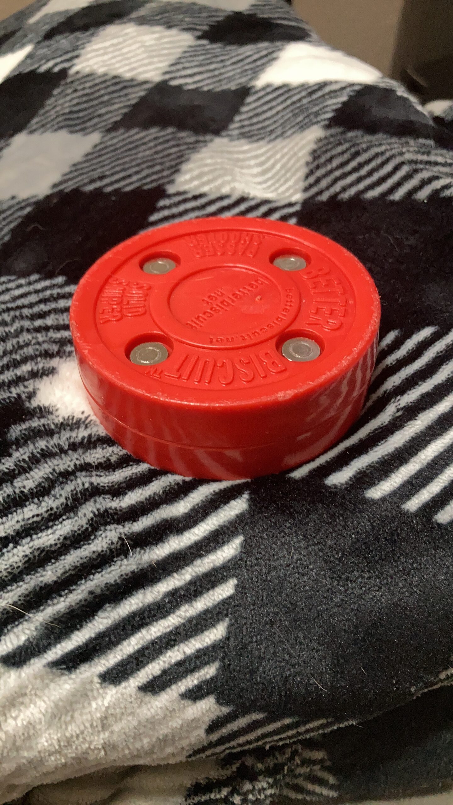 Better Biscuit The Solid Off-ice Hockey Puck - 2 Pack, red customer photo 1