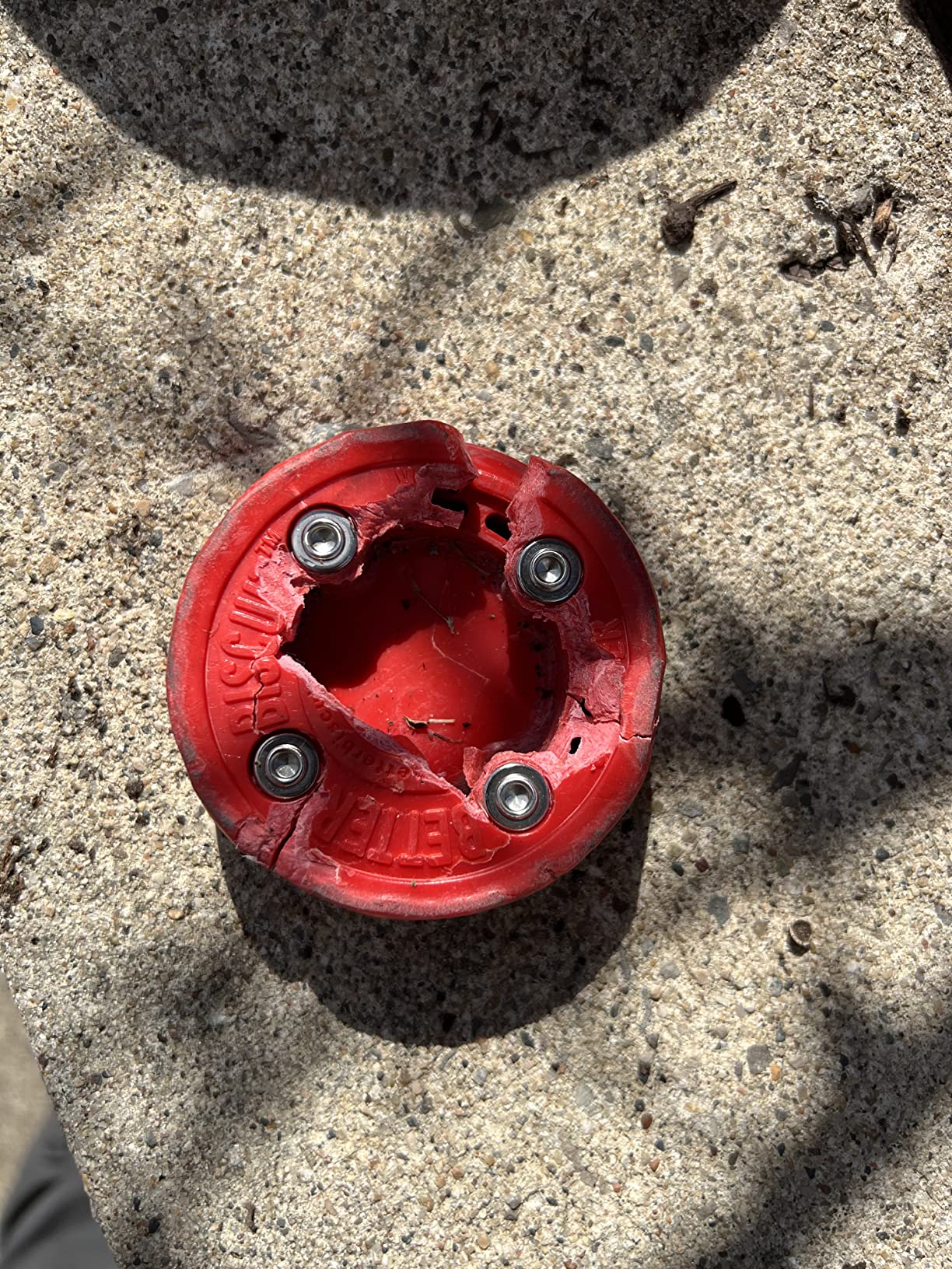 Better Biscuit The Solid Off-ice Hockey Puck - 2 Pack, red customer photo 2