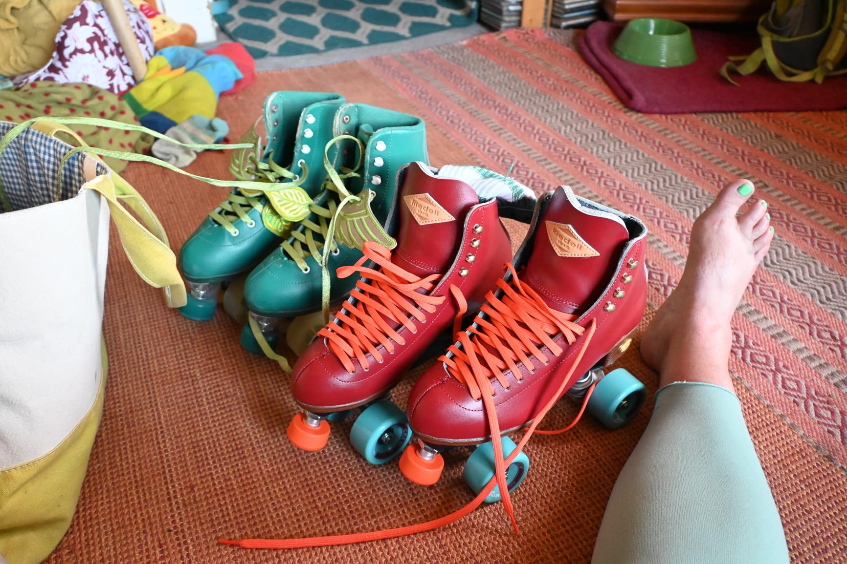 Crew Roller Skates for Women and Men - Colorful Outdoor Roller Skates with Moisture-Wicking Lining, Padding, and a High-Top Precision Fit customer photo 1