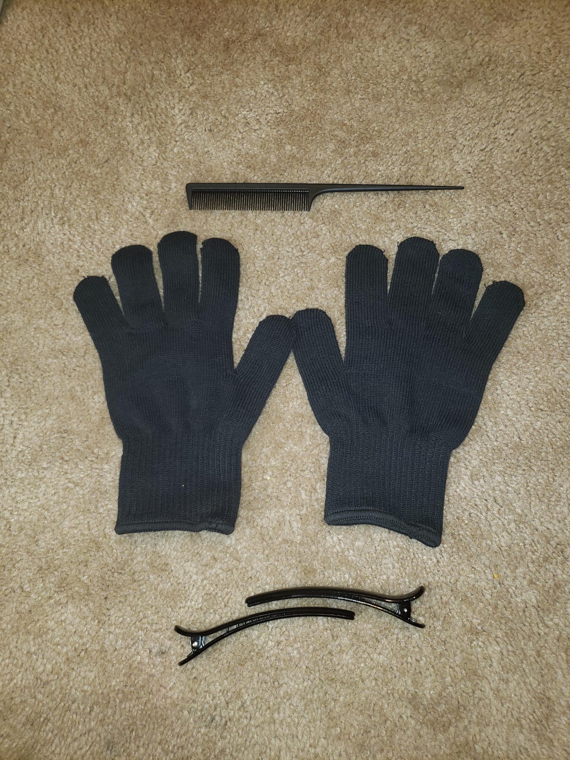 IKOCO Heat Proof Medium Glove Mitts for Hair Styling - 2Pcs for Flat Iron, Curling Wand, and Hot-Air Brushes customer photo 2