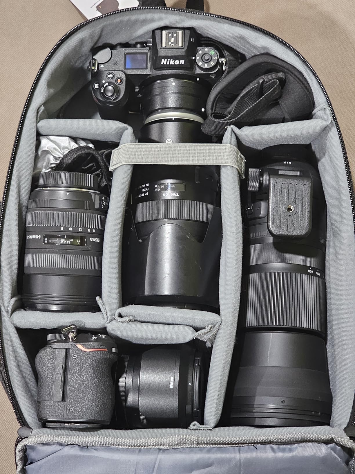 TARION Camera Backpack Bag Small - Professional DSLR Photography Case with 13 inch Laptop Compartment & Waterproof Rain Cover & Bottom Tripod Holder customer photo 1