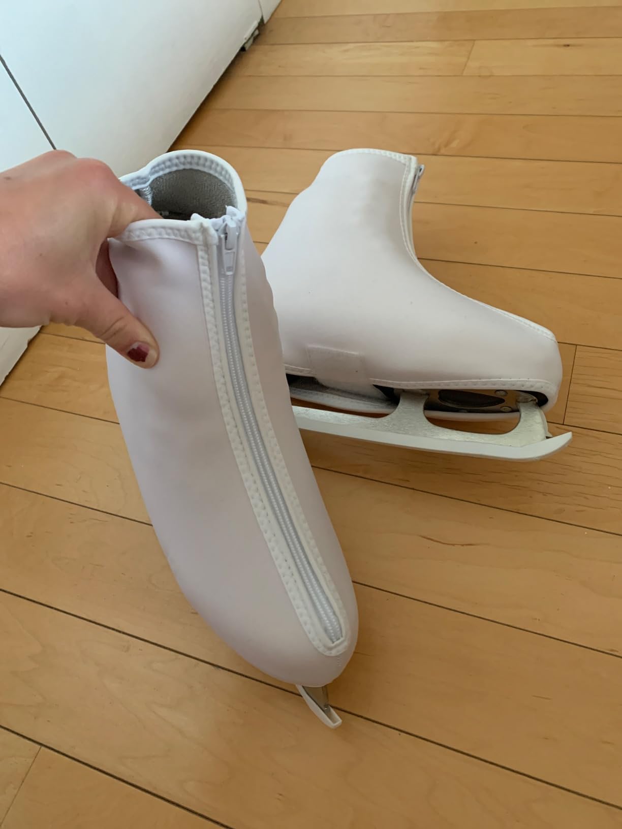 CRS Cross Thermal Ice Skate Boot Covers. Insulated Warm Neoprene Thermal Covers for Ice Skating, Roller, Hockey and Figure Skates. customer photo 2