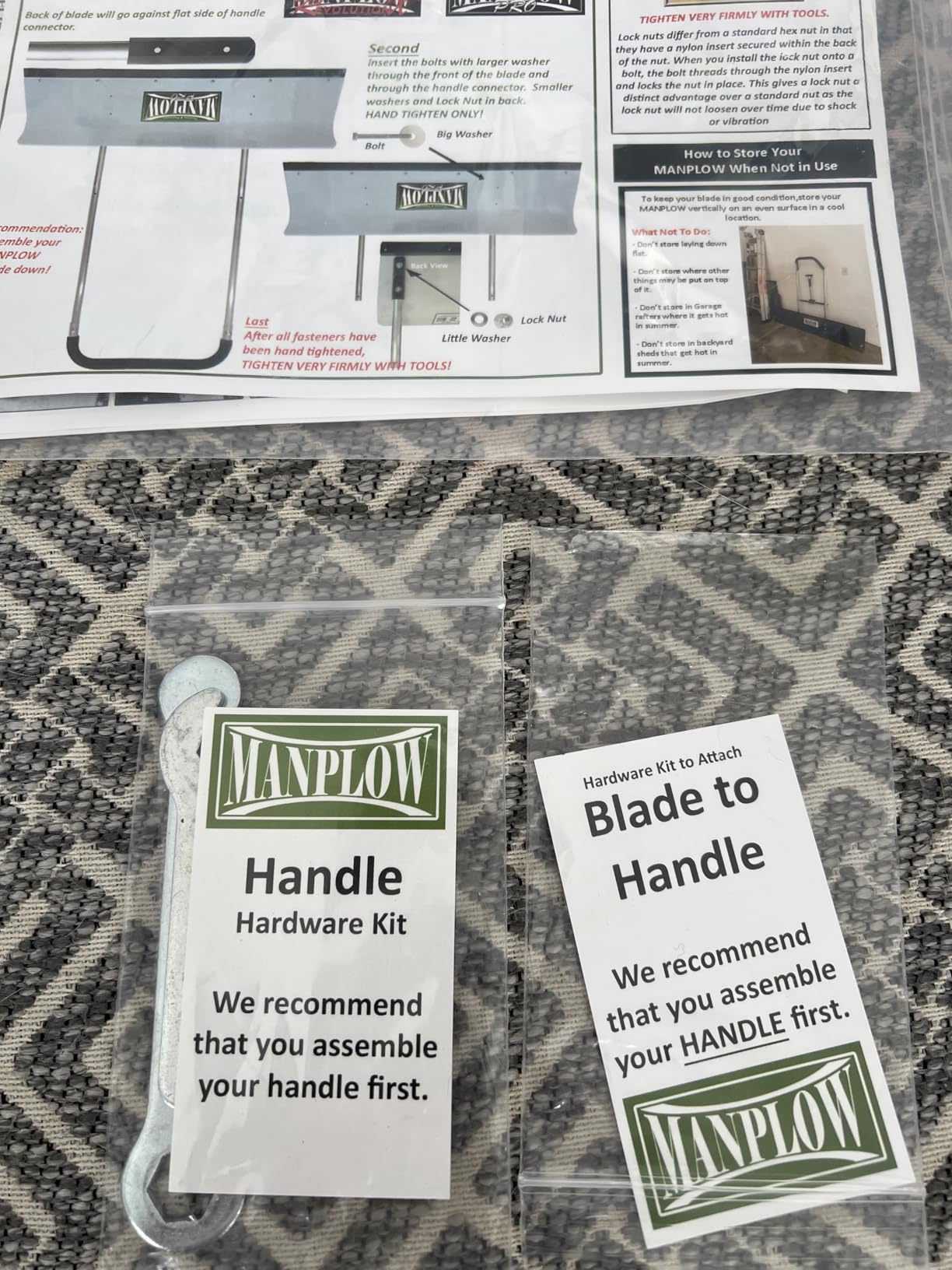 MANPLOW RevolutionX Snow Pusher with U Handle (48 Inch) customer photo 1