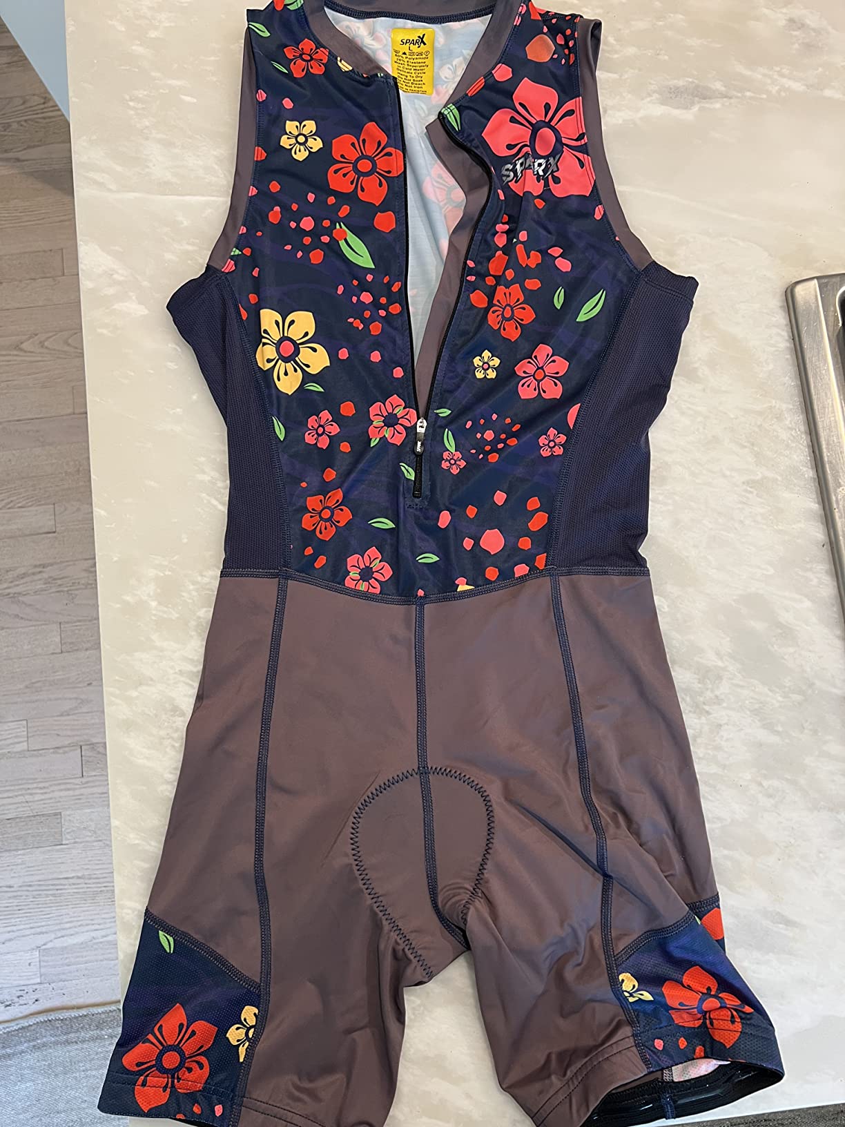 Sparx Men's Triathlon Suit Trisuit Race Skinsuit Cycling Speed Suit Italian Fabric Swimskin customer photo 2