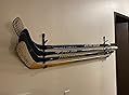 Hockey Stick Rack, Wall Storage Hockey Stick Display Holder/Hanger - Hang Your ice Hockey Skates, Helmet, Gloves, Sticks Pads - Great for Home or Office Wall Mount - No Hockey Stick Equipment customer photo 1