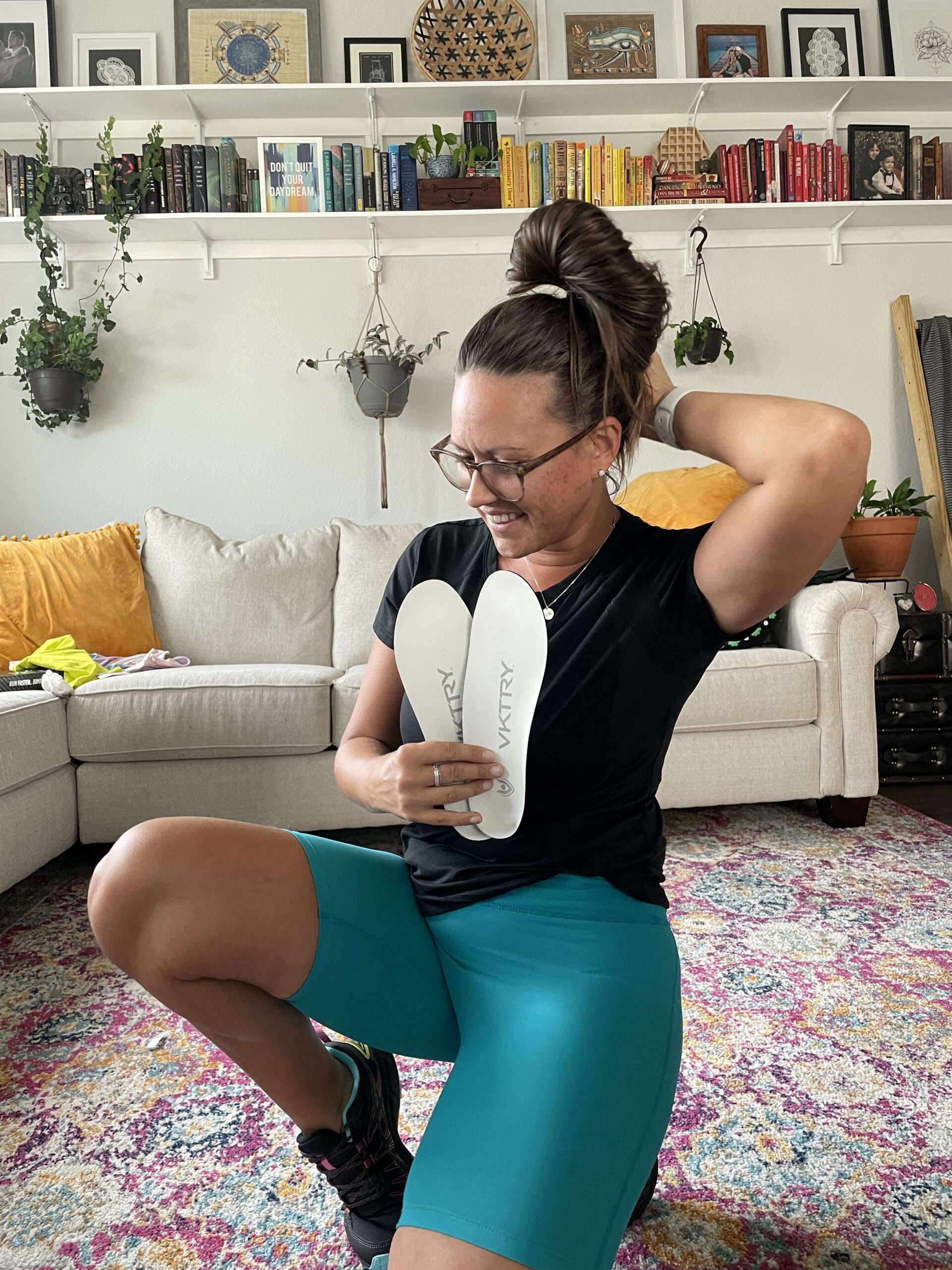 VKTRY Silver Performance Insoles - Carbon Fiber Composite Inserts for Athletes | Lightweight, Structured Arch Support, Shock Absorption, Energy Return, Stability customer photo 2