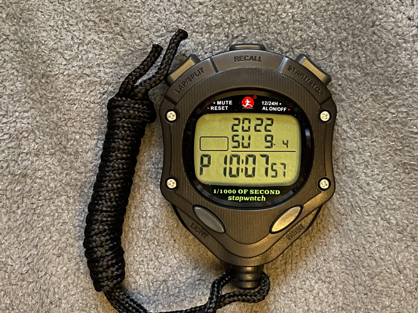 Digital Stopwatch Timer with Back Light Stop Watch 0.001second Timing|100 Lap Memory,Large dispaly Alarm Clock for Coach Sports Swimming Running Marathon Competition(100LAP(Back Light)) customer photo 2