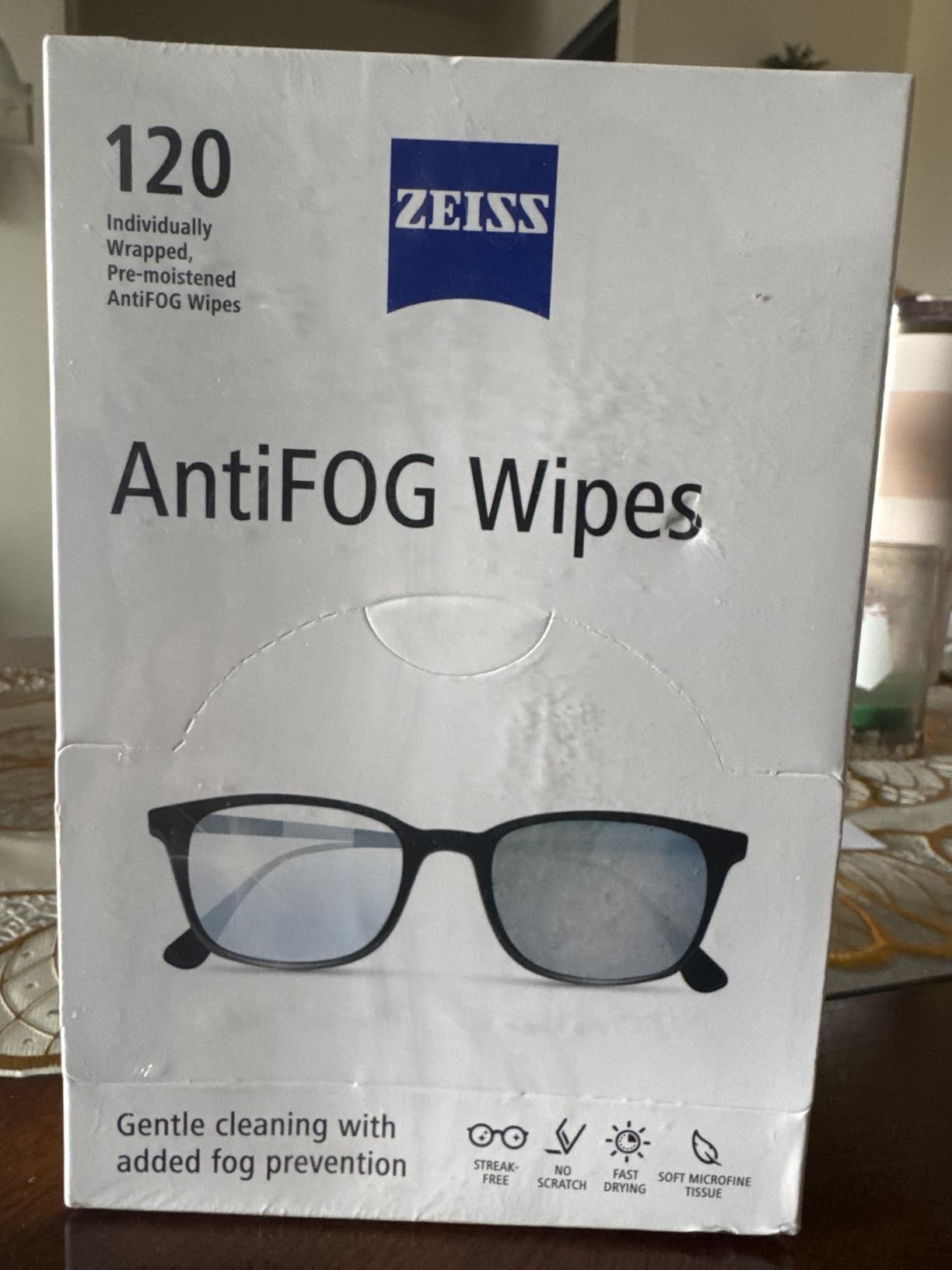 ZEISS AntiFOG wipes, 120 count customer photo 2