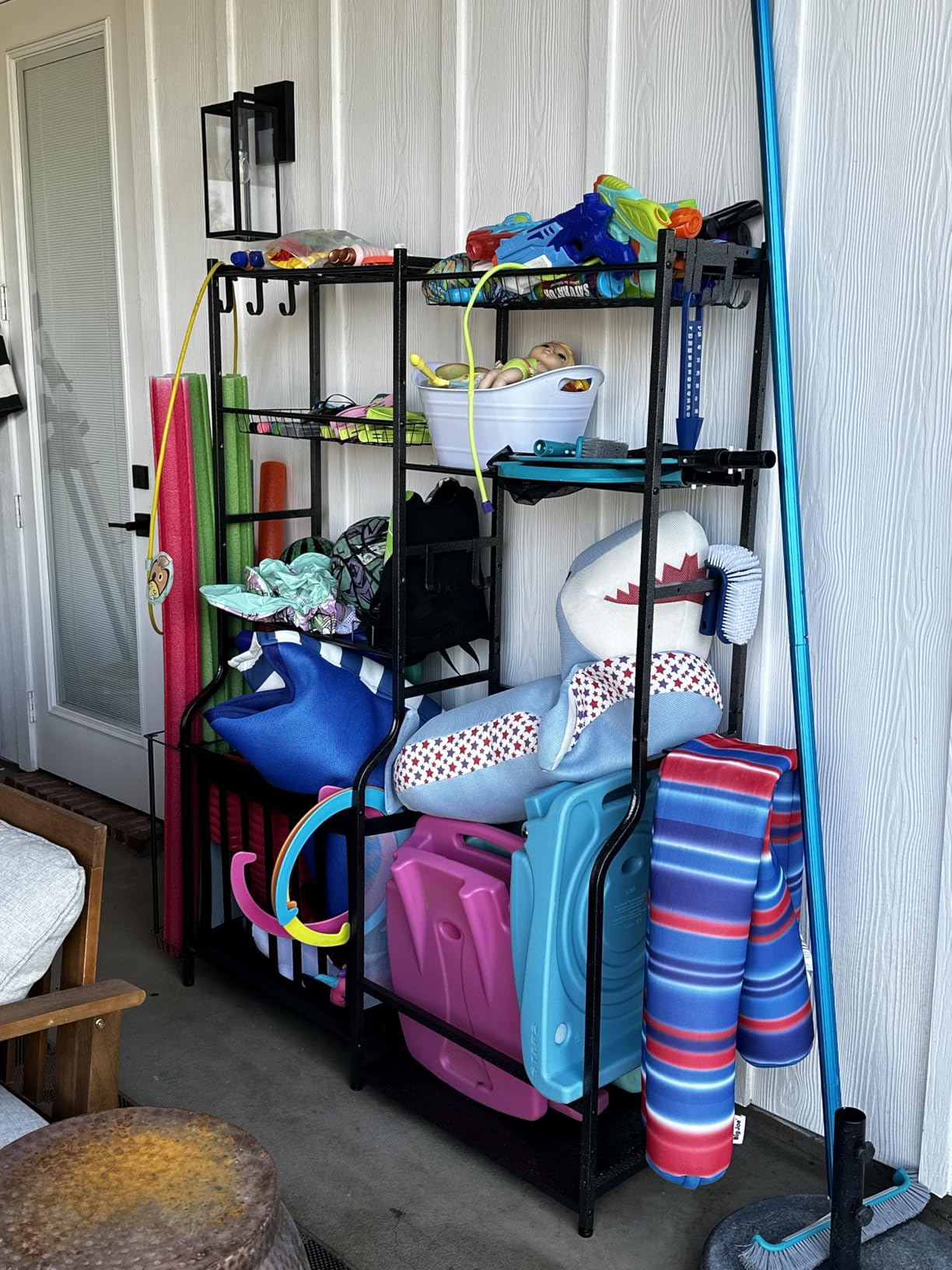 Mythinglogic Garage Sports Equipment Storage, 2 Golf Bag Storage Stand and Other Sports Equipment Storage Rack, Garage Organizer System customer photo 1