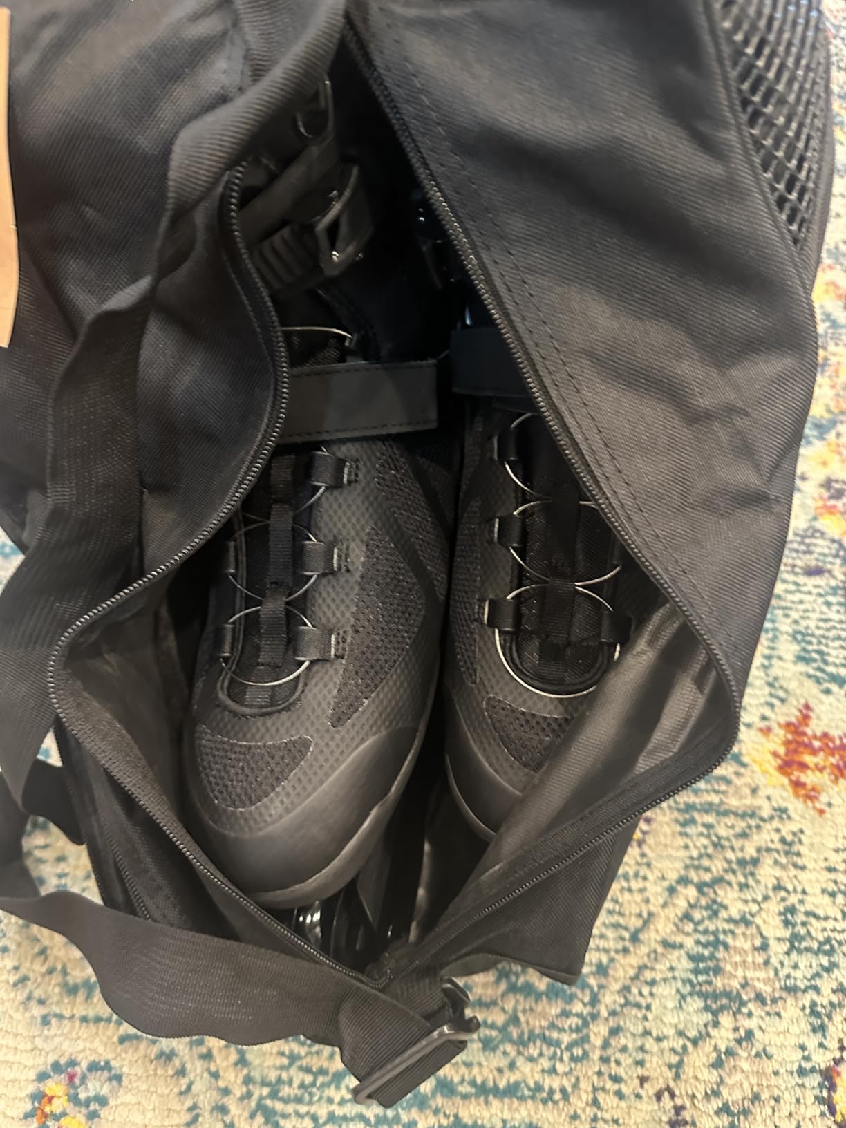 Roller Skate Bag with Adjustable Shoulder Strap for Kids and Adults to Hold Inline Skates and Knee Pads customer photo 2