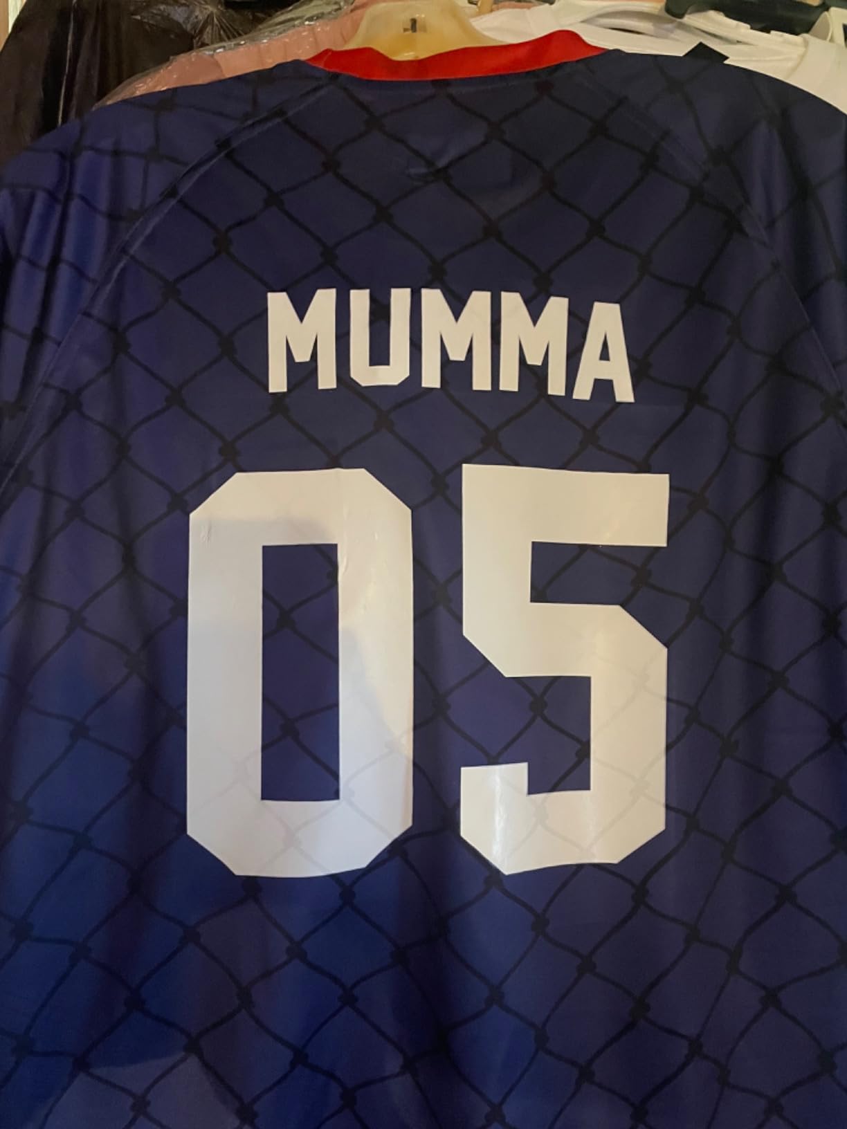 18 Sheets 216 Pieces 8 Inch Iron On Numbers T-Shirt 2 Inch Iron On Letters Patches Kit, 0 to 11 Iron-on Numbers A to Z Heat Transfer Letters for Jersey Football Baseball T-Shirts Team Name (White) customer photo 1
