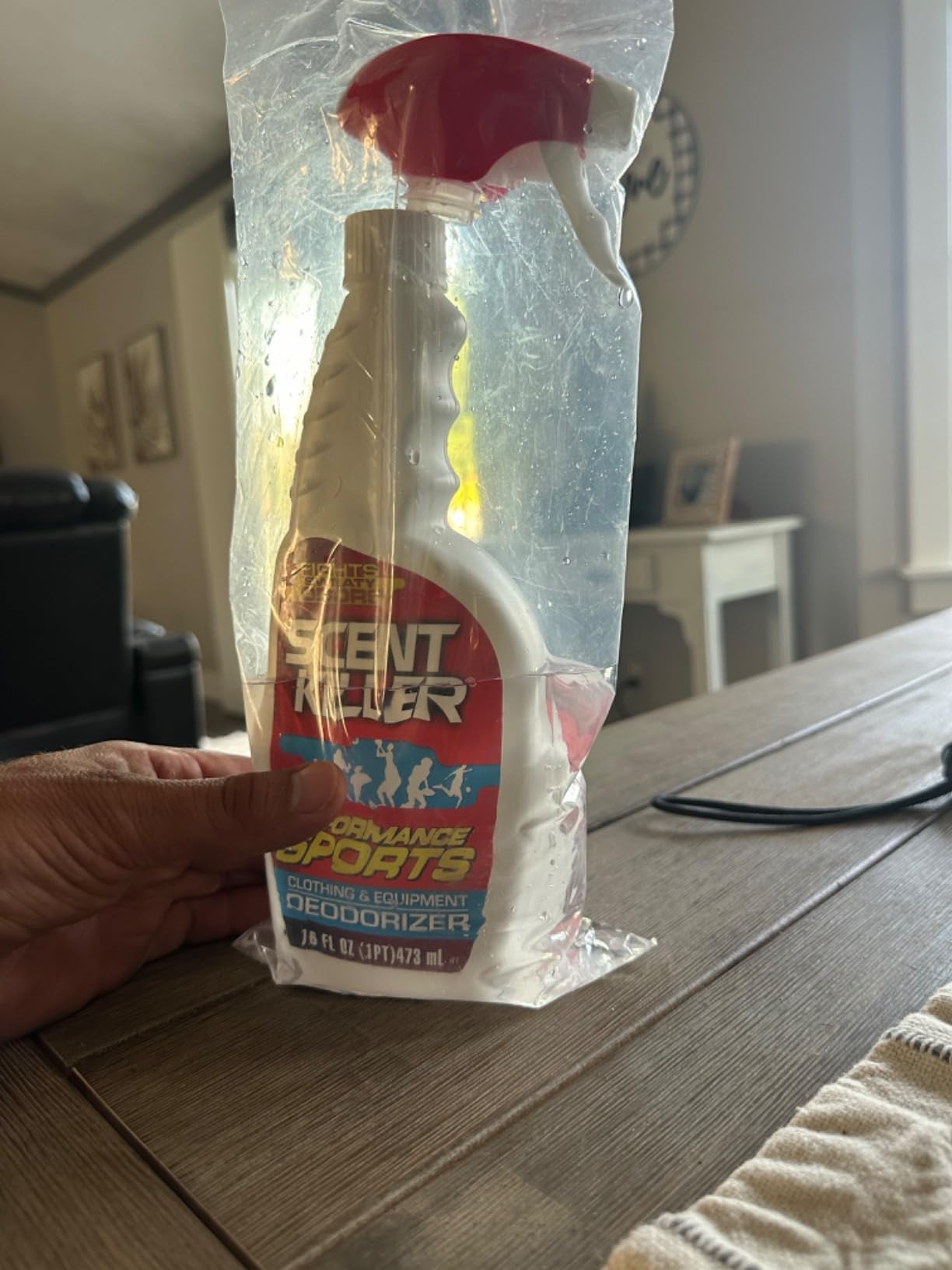 Scent Killer Sports Equipment Deodorizer Spray - Unscented Sports Equipment Deodorizer for Shoes, Gym Bags, Helmets and Gear - 16 FL OZ customer photo 1