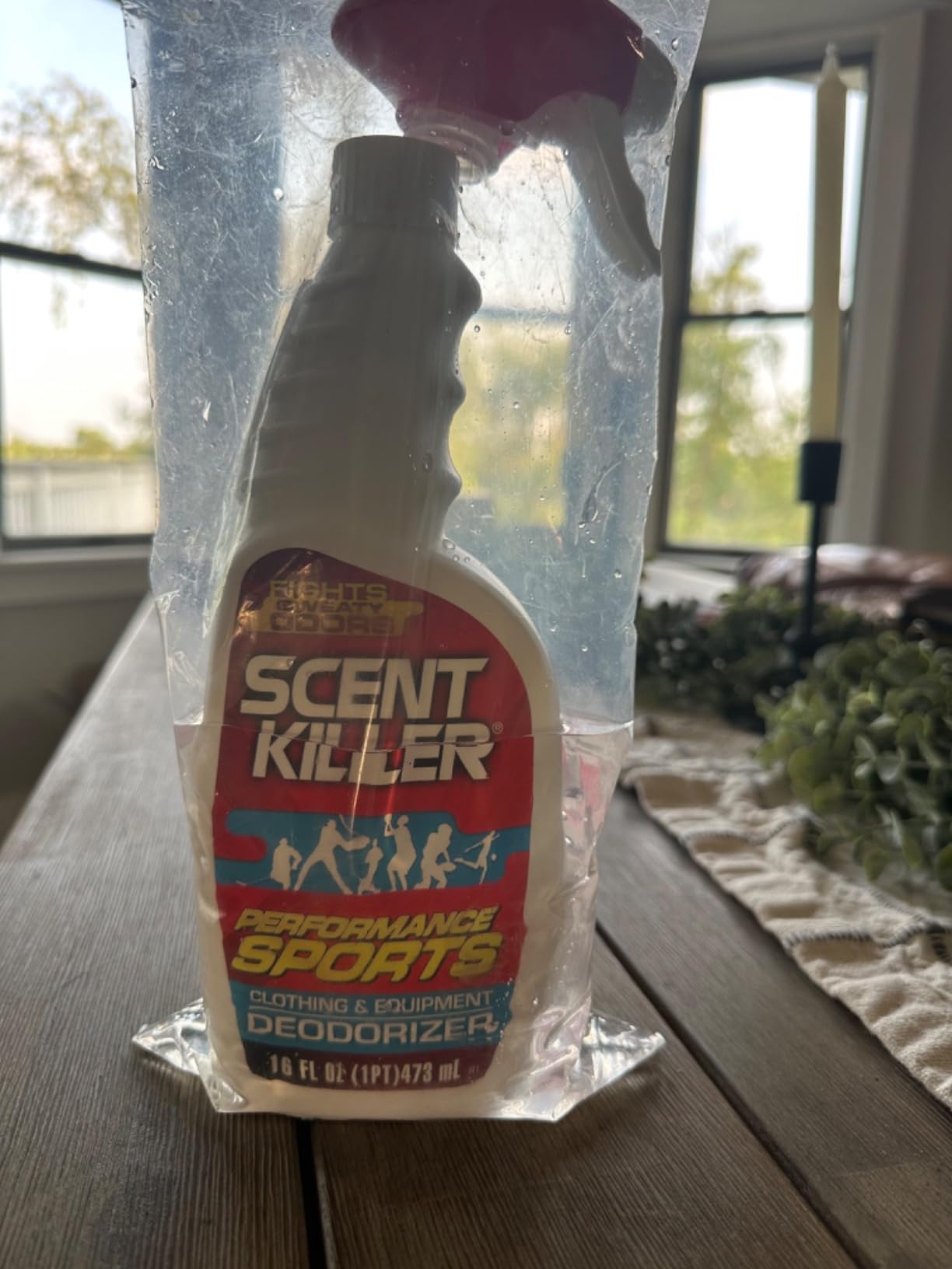 Scent Killer Sports Equipment Deodorizer Spray - Unscented Sports Equipment Deodorizer for Shoes, Gym Bags, Helmets and Gear - 16 FL OZ customer photo 2