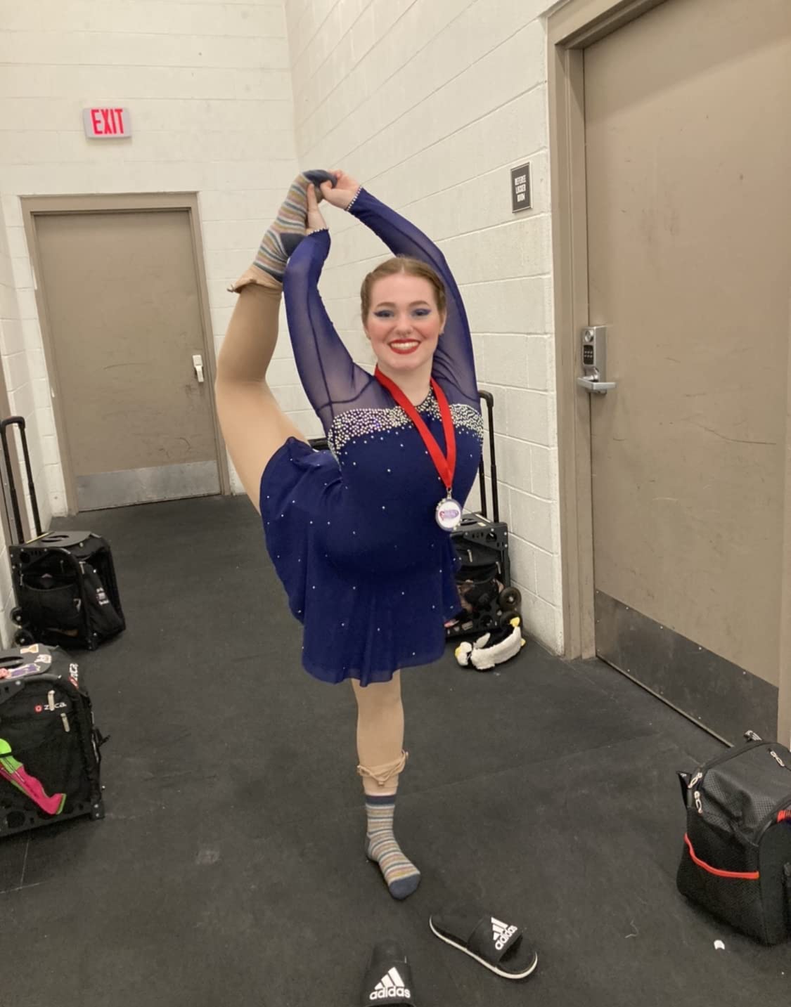 Dark Black Skating Skirt Lady's Skating Costume Girls Simple Generous Figure Skating Dress Women customer photo 1