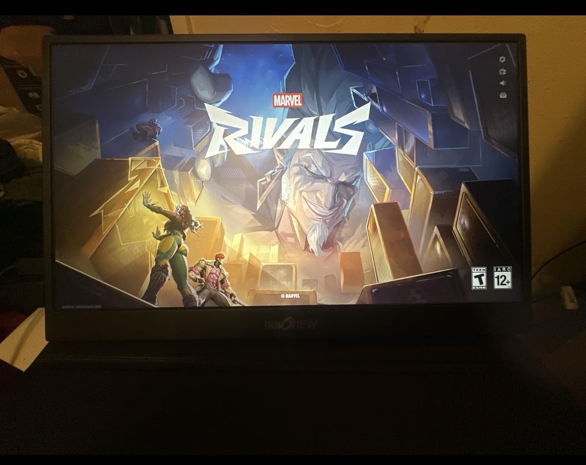 InnoView Portable Monitor, 15.6 Inch FHD 1080P HDMI USB C Second External Monitor for Laptop, Desktop, MacBook, Phones, Tablet, PS5/4, Xbox, Switch, Built-in Speaker with Protective Case customer photo 1