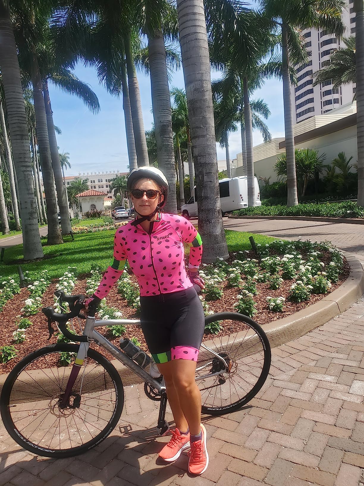 Sparx Premium Women Cycling Skinsuit Padded Speedsuit Women One Piece Cycling Kit customer photo 1