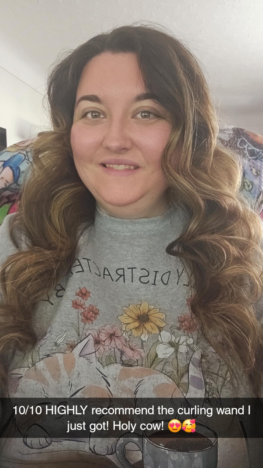 7 in 1 Curling Wand Set: Ohuhu Curling Iron Wand 7Pcs 0.35 to 1.25 Inch Interchangeable Ceramic Barrel Heat Protective Glove 2 Clips Dual Voltage Hair Curler Women Black customer photo 2