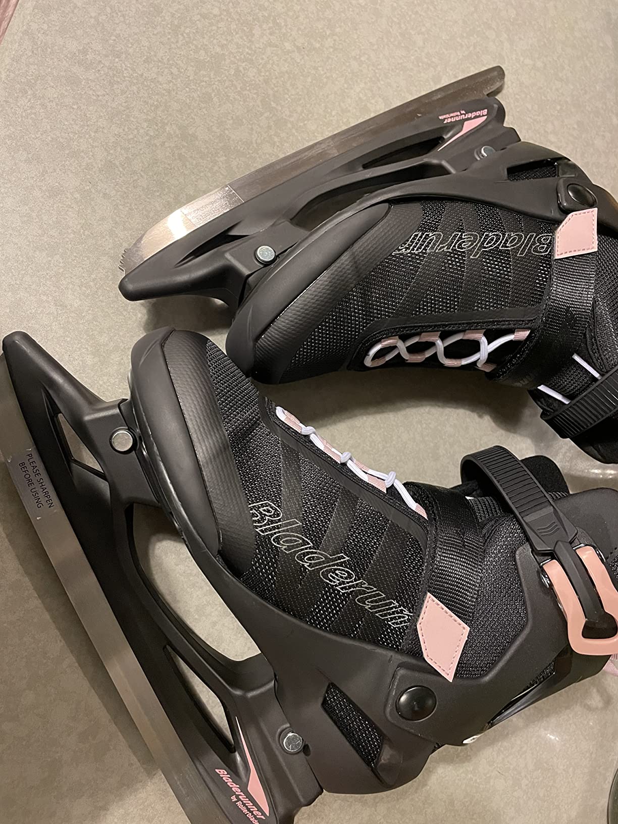 Bladerunner Ice by Rollerblade Igniter Womens, Black and Rose Gold, Ice Skates customer photo 1