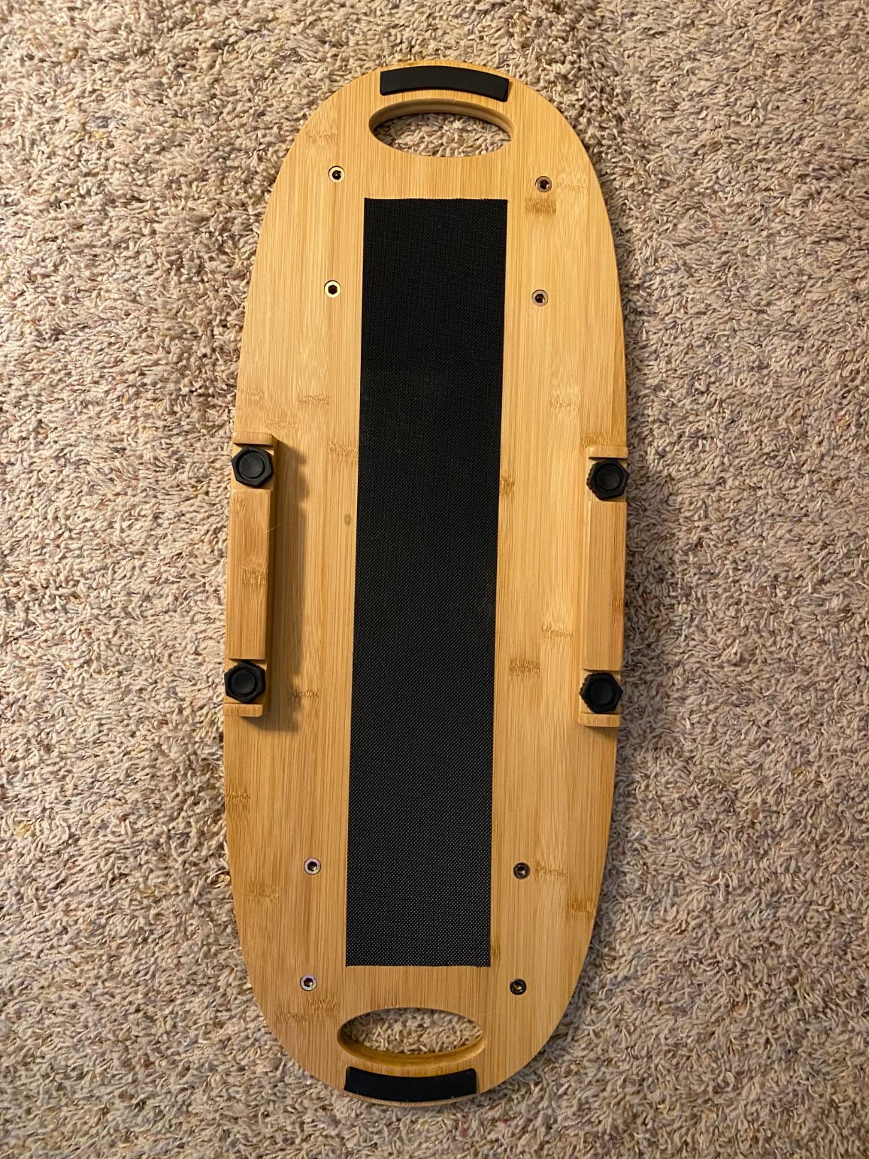 XCMAN Balance Board Surf Trainer with Adjustable Stoppers - 3 Different Distance Options Bamboo Balance Board customer photo 2