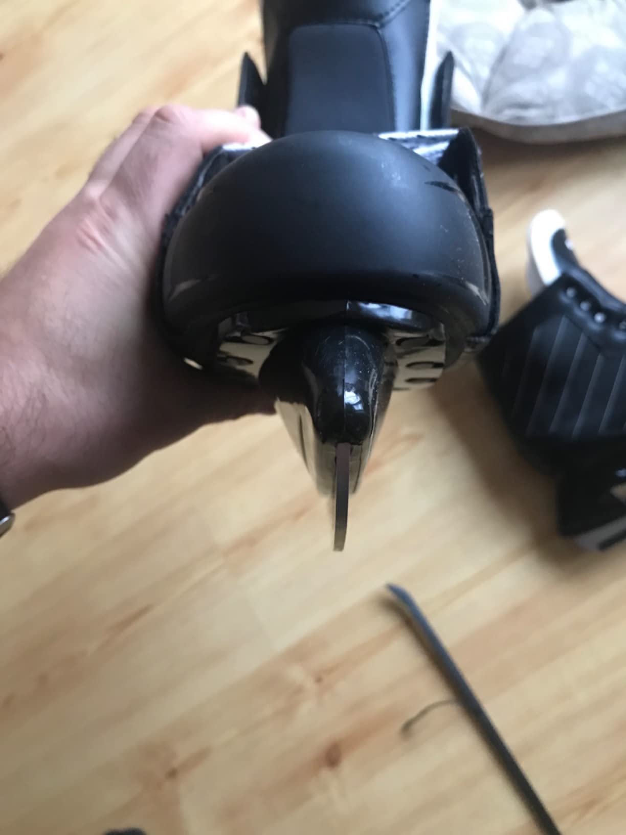 Riedell Bruin Ice Skates - Durable, Comfortable Ice Hockey Skates with Rugged Foam-Padded Uppers and Stainless Steel Blades customer photo 2