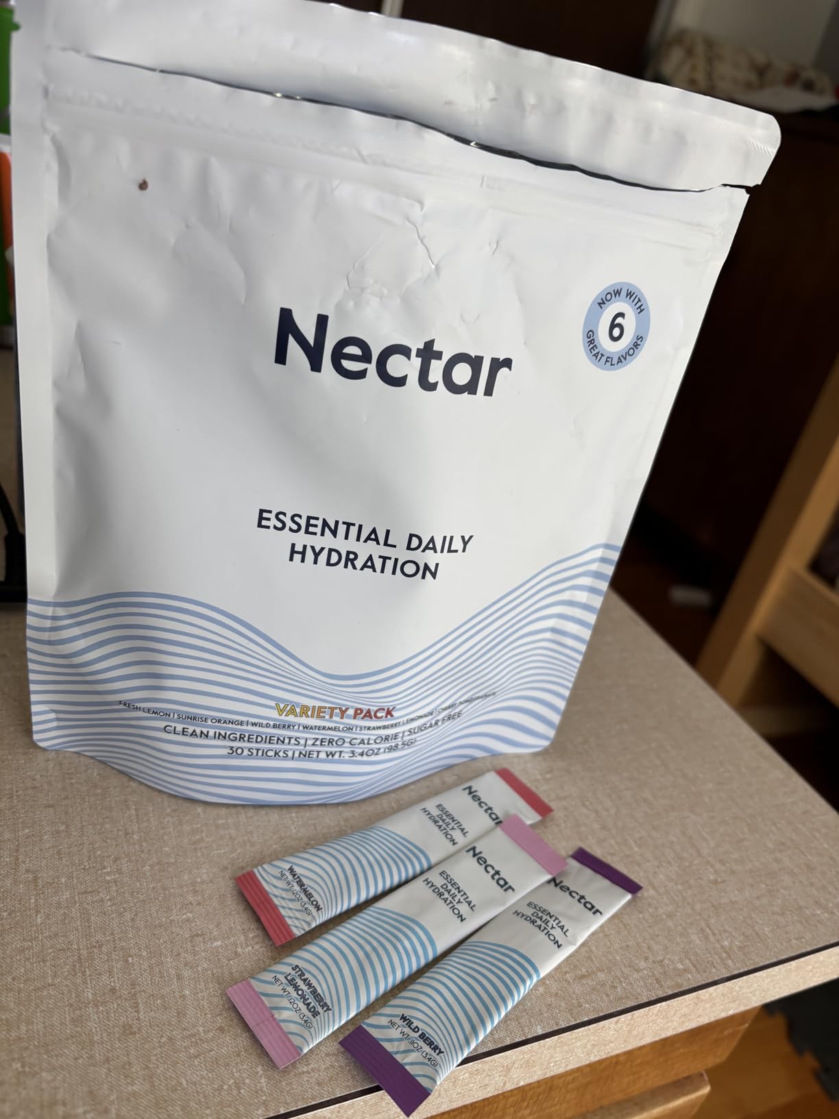 Nectar Hydration Packets - Electrolytes Powder Packets - Sugar Free & 0 Calorie - Organic Fruit Liquid Daily IV Electrolytes Powder for Dehydration Relief customer photo 2