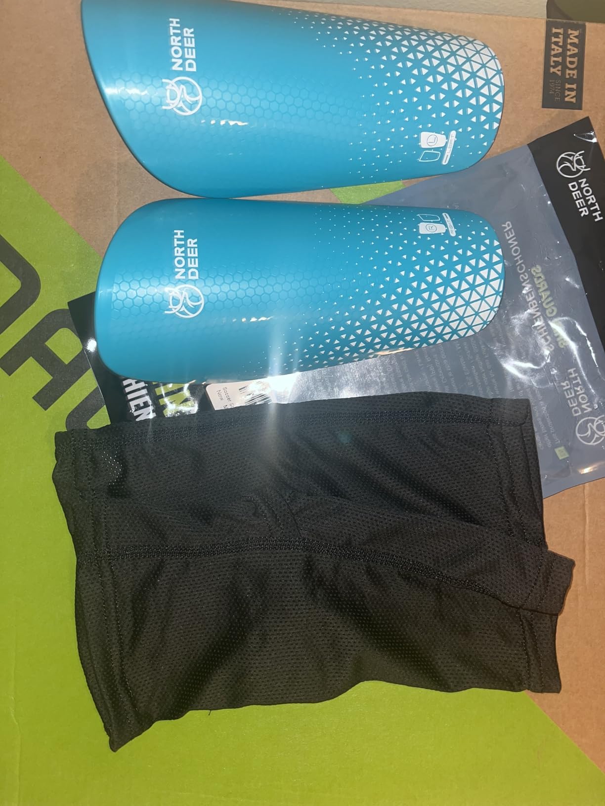 Northdeer Soccer Shin Guards for Kids Adults. Sleeves with Optimized Insert Pocket - Protective Soccer for Boys Girls Men customer photo 2