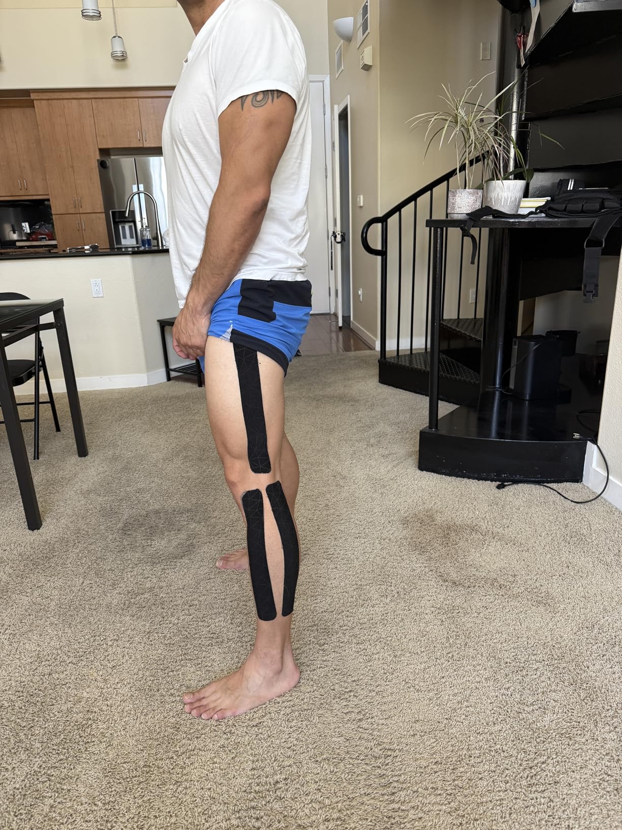 Care Science Waterproof Kinesiology Tape, 40 ct Precut Strips (2 Rolls), Copper Infused | Water Resistant Strips, Elastic Athletic Tape for Sports & Weightlifting, Muscle Strain Relief & Joint Support customer photo 1