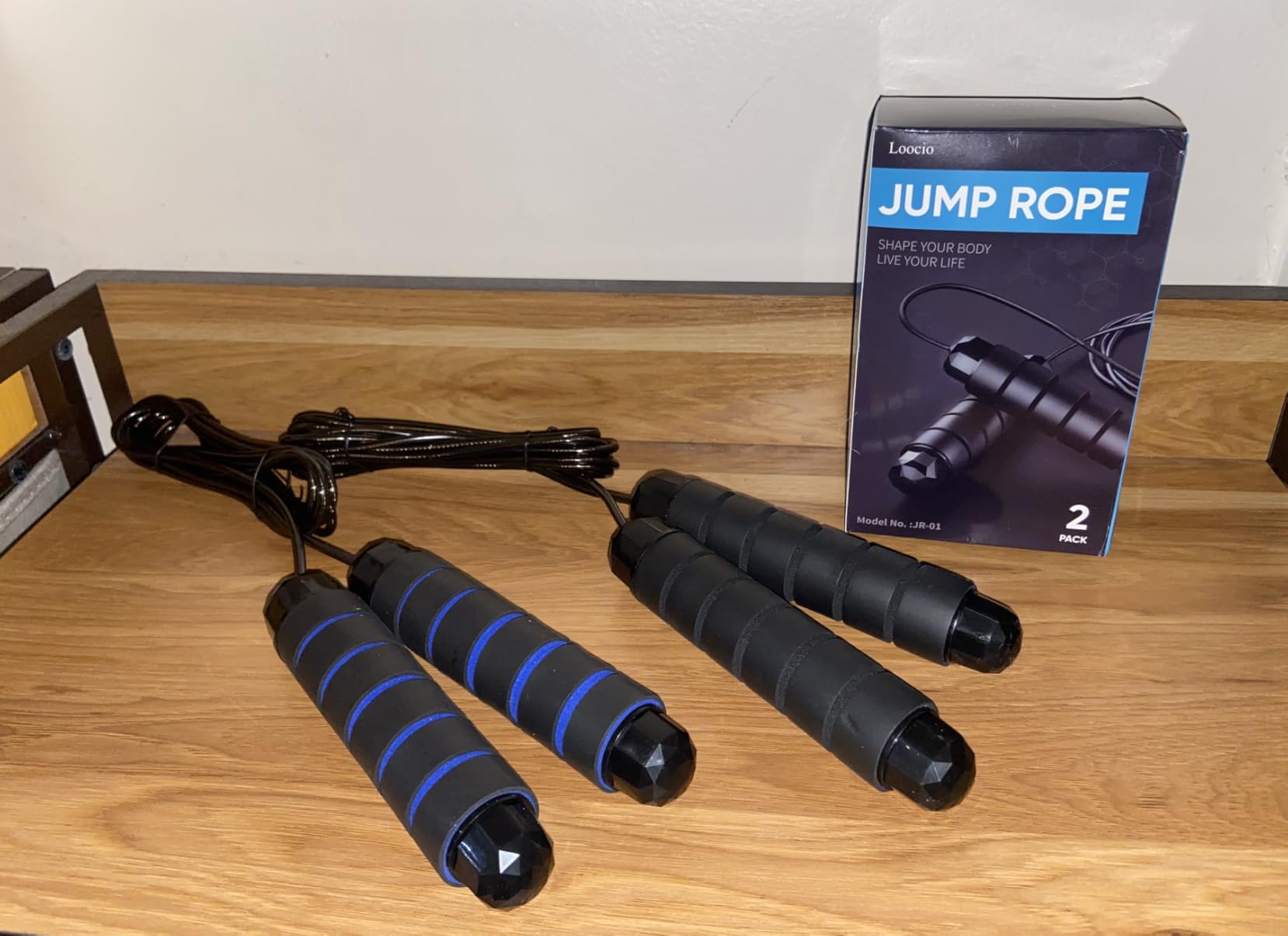 Jump Rope, Tangle-Free Rapid Speed Jumping Rope Cable with Ball Bearings for Women, Men & Kids, Adjustable Steel Jump Rope with Foam Handles for Home Gym Exercise Fitness Workout Equipment & Slim Body customer photo 1