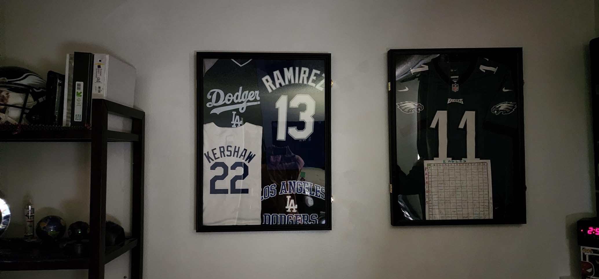 Jersey Frame Display Case - Jersey Display Frame Shadow Box for Jersey Display Case with UV Protection Acrylic Panel Gold Locks for Baseball Basketball Football Soccer Hockey Sport Shirt Black customer photo 2