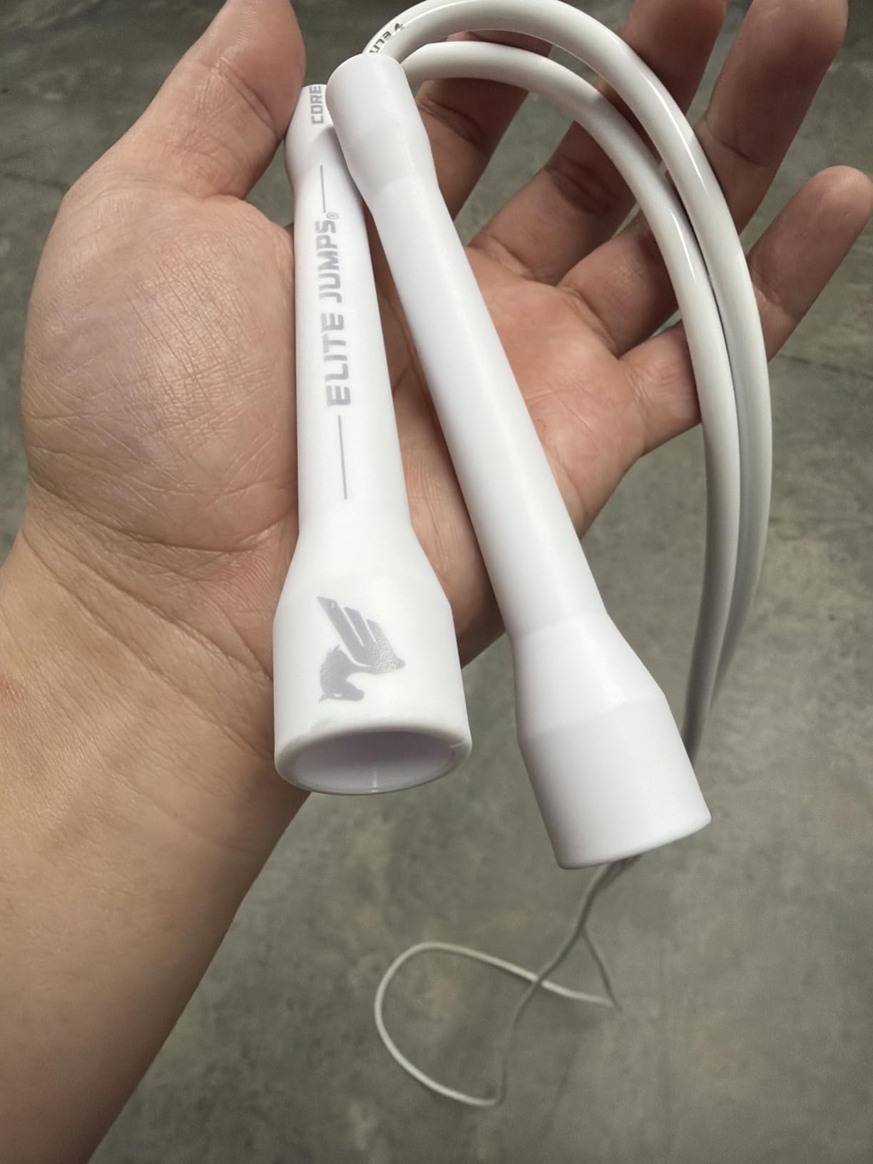 Elite Jumps Adjustable Jump Rope - 6mm PVC Training Rope for Fitness & Cardio | Indoor/Outdoor Skipping Rope with Unbreakable Handles, Non-Kinking Cord & Smooth Rotation for Boxing & Strength customer photo 2