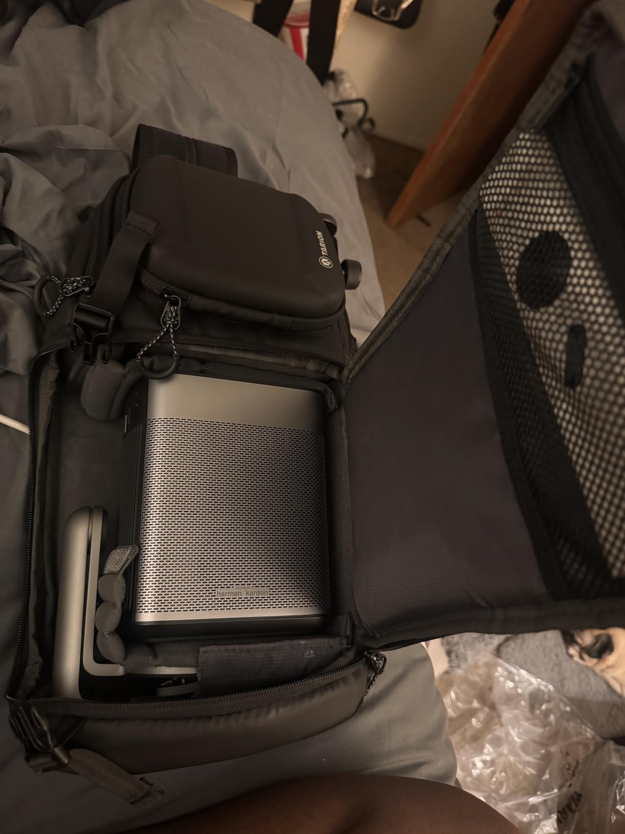 TARION Waterproof Camera Sling Bag Backpack - DSLR Sling Camera Bag for Photographers, Cross body Sling Bag with Raincover Tripod Holder customer photo 2