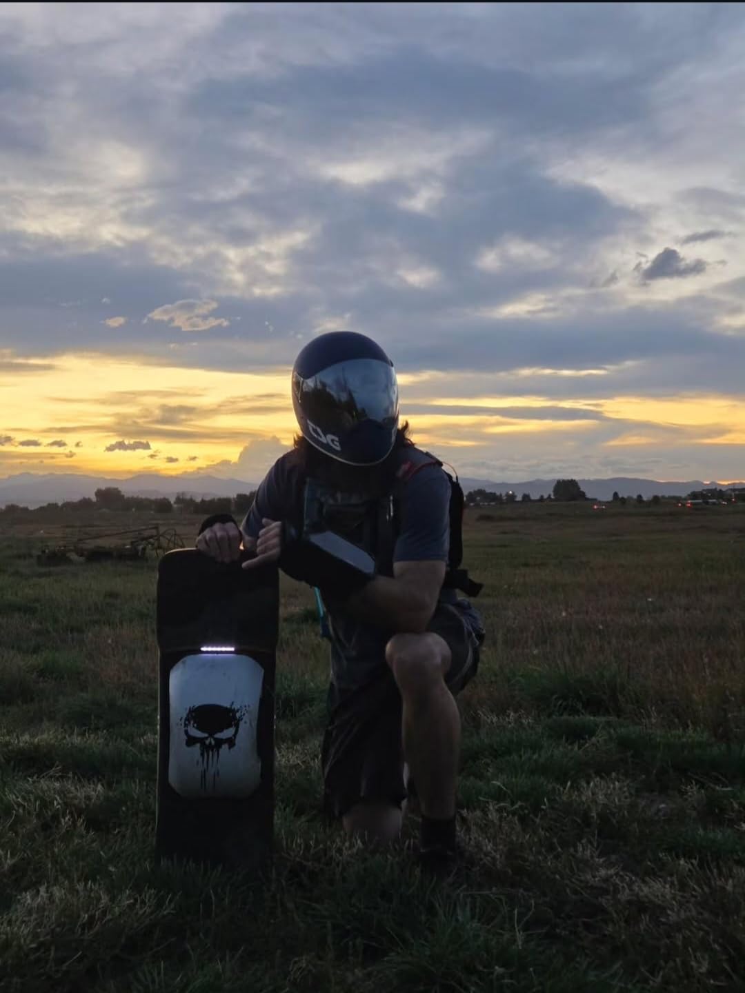 TSG - Pass Pro Full-face Helmet w/Two Visors | Performance Helmet for Downhill Skateboarding, E-Skating, E-Onewheeling, Longboarding | Compact, Aerodynamic | Scratch Proof Visor, Nose Ports, Anti Fog customer photo 1