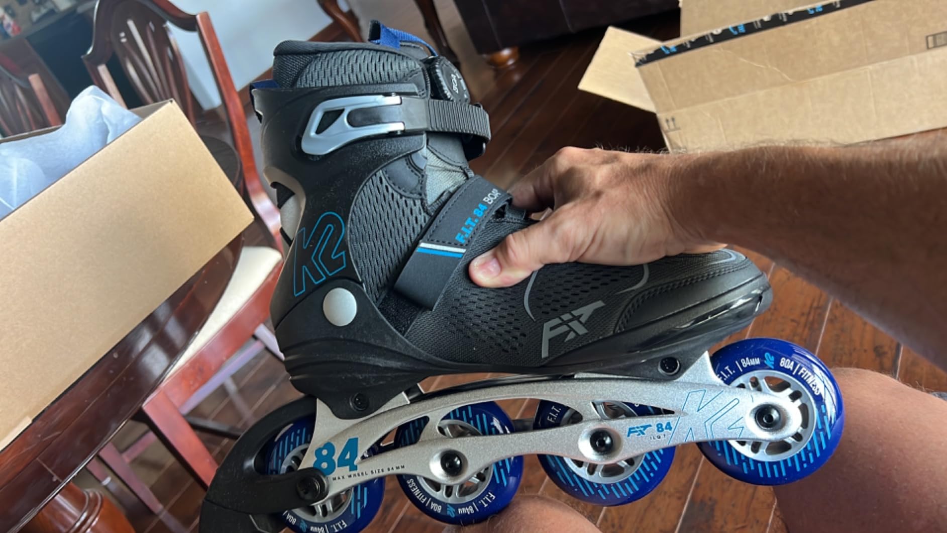 K2 F.I.T. 84 Boa Gray Mens Inline Skates customer photo 2