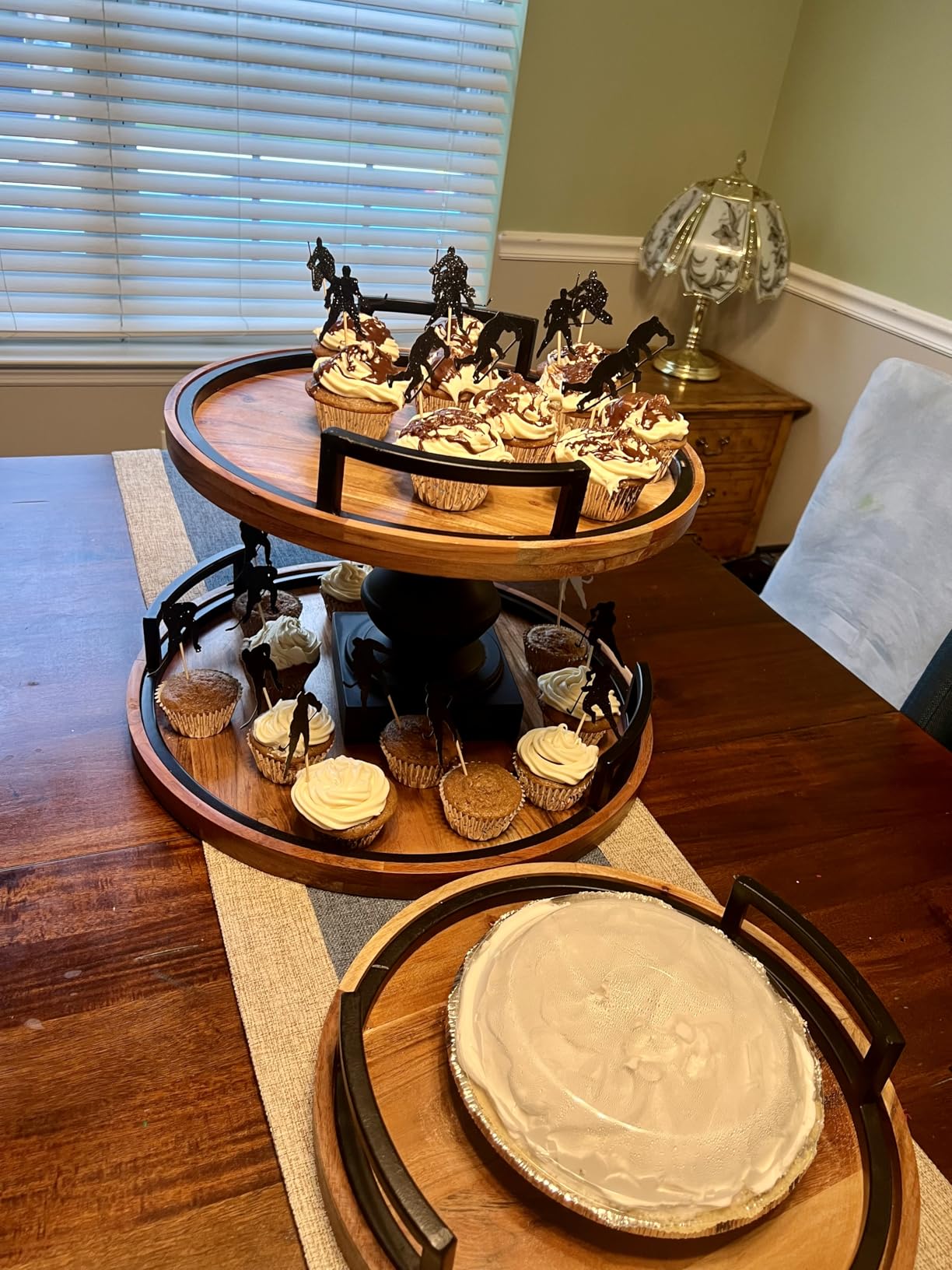 24 PCS Hockey Cupcake Toppers Black Glitter Hockey Players Cupcake Picks Ice Hockey Sports Theme Baby Shower Boys Girls Birthday Party Cake Decorations Supplies customer photo 2