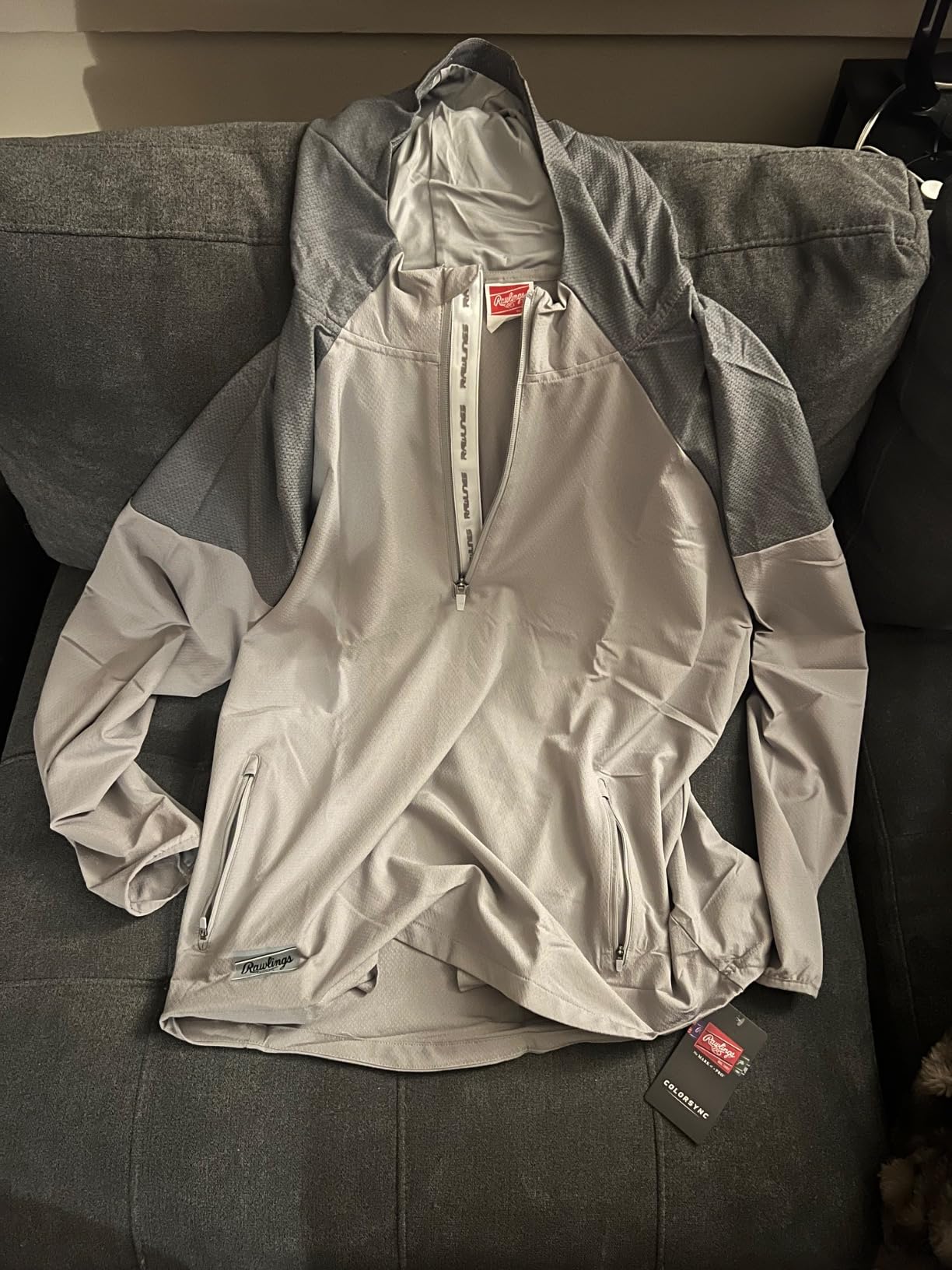 Rawlings | Men's Colorsync Long Sleeve Hooded Jacket | Athletic Training Apparel | Adult Sizes | Multiple Colors customer photo 1
