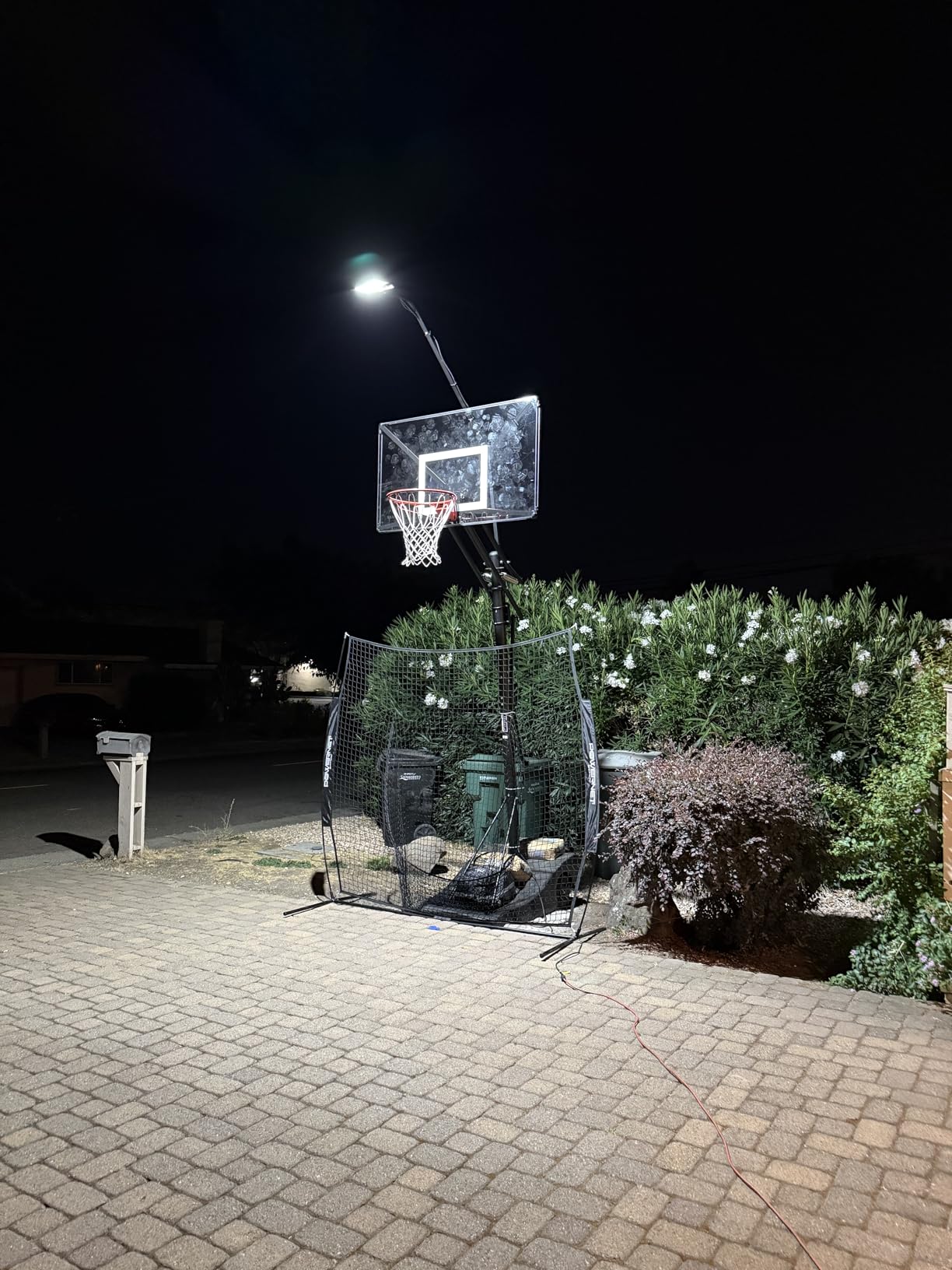 Silverback LED Basketball Hoop Light Illuminates Backboard, Rim, and Court and Fits Square Silverback and Goaliath In-Ground Hoops customer photo 1