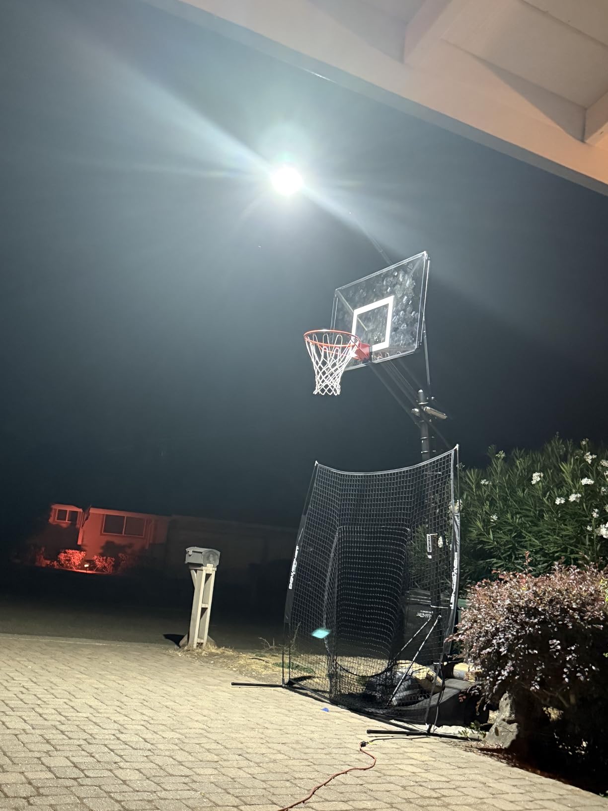 Silverback LED Basketball Hoop Light Illuminates Backboard, Rim, and Court and Fits Square Silverback and Goaliath In-Ground Hoops customer photo 2