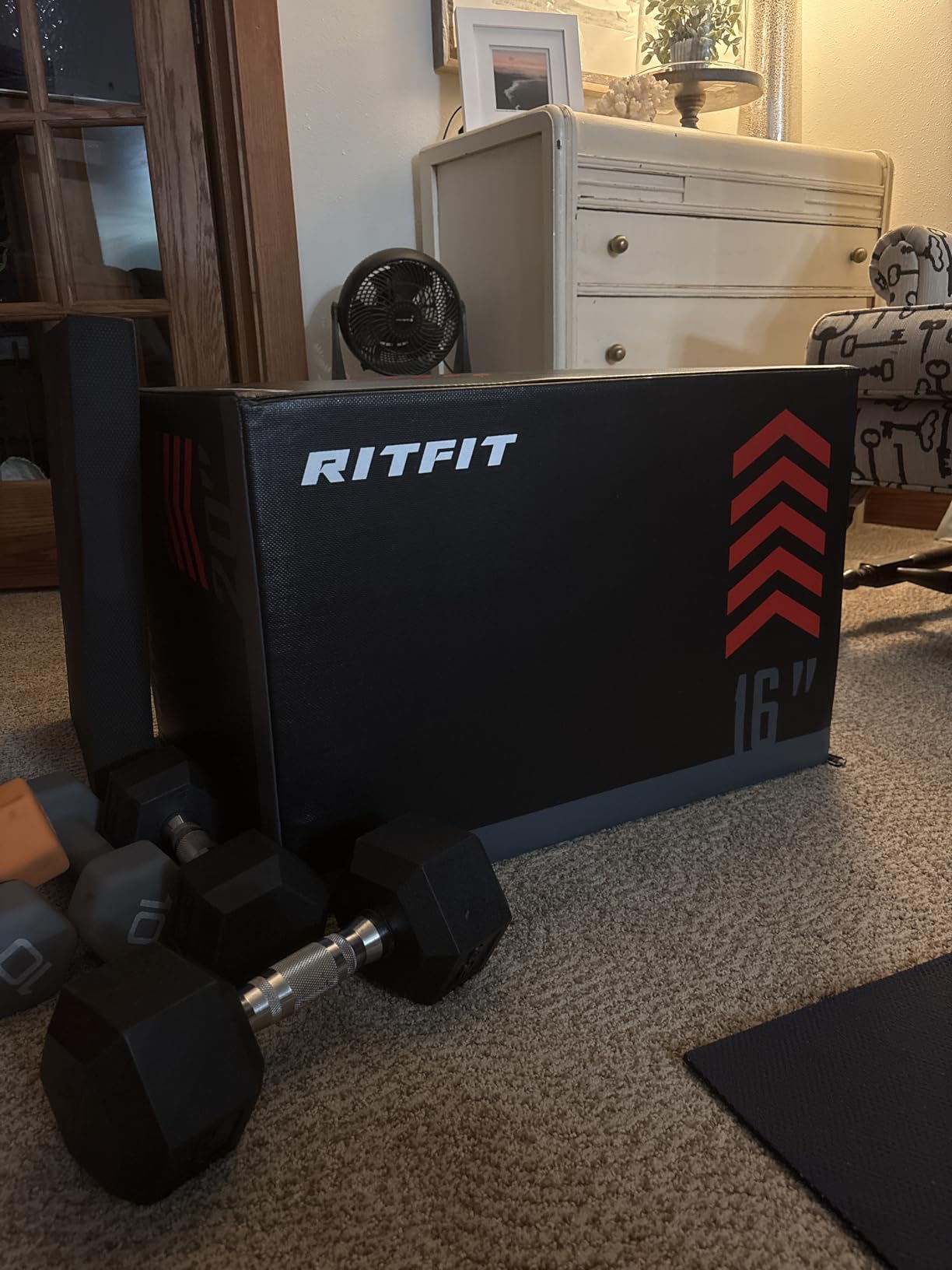 RitFit 3 in 1 Extra Firm Soft Plyo Box Foam Plyometric Box-30