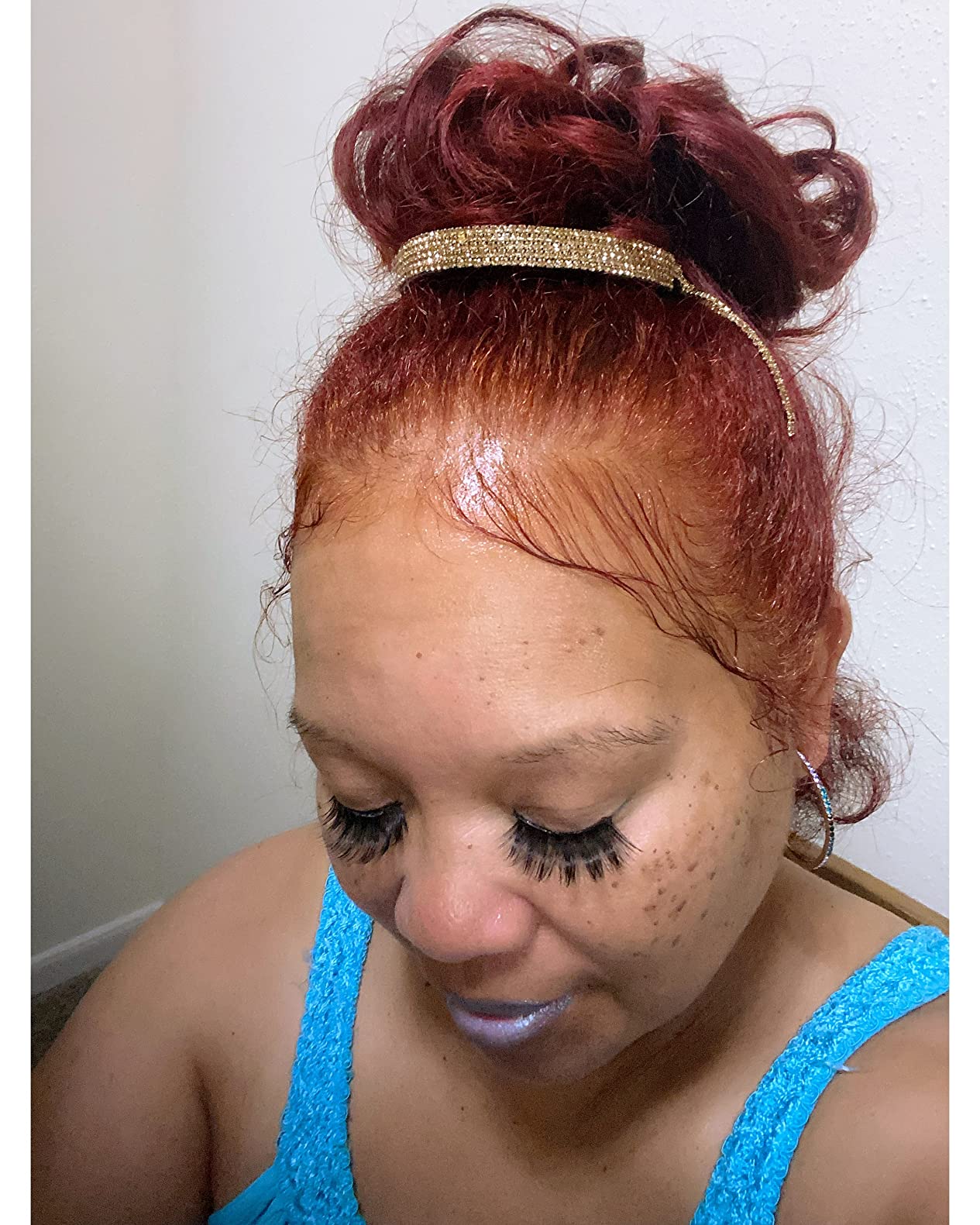 Dilunave 4 Pack Rhinestone Hair Accessories Hair Styling Clips Birds Nest Clip Glitter Bun Cover Claw Clips for Buns Ponytail Holder Accessories Gift for Women customer photo 1