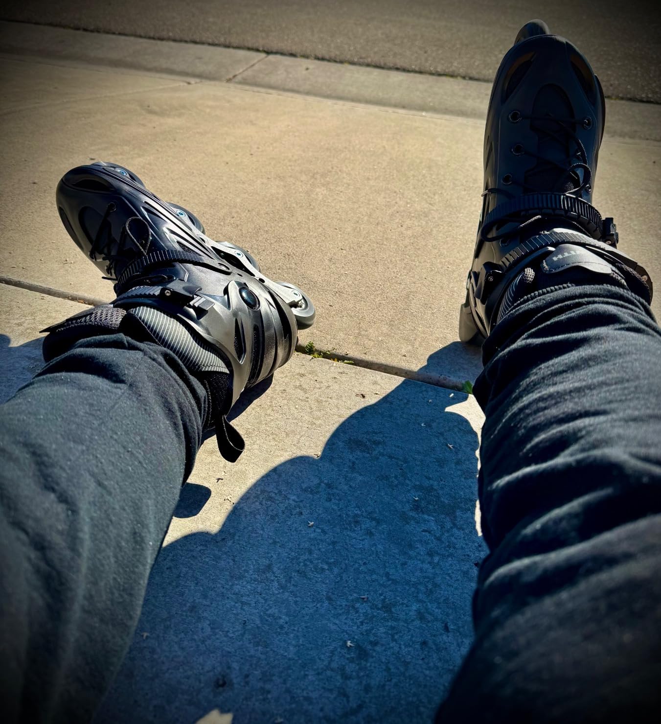 Inline Skates for Women Men, Outdoor Street Blades Roller Adult Male Female, Professional Fitness Roller Skates Blades for Unisex customer photo 2